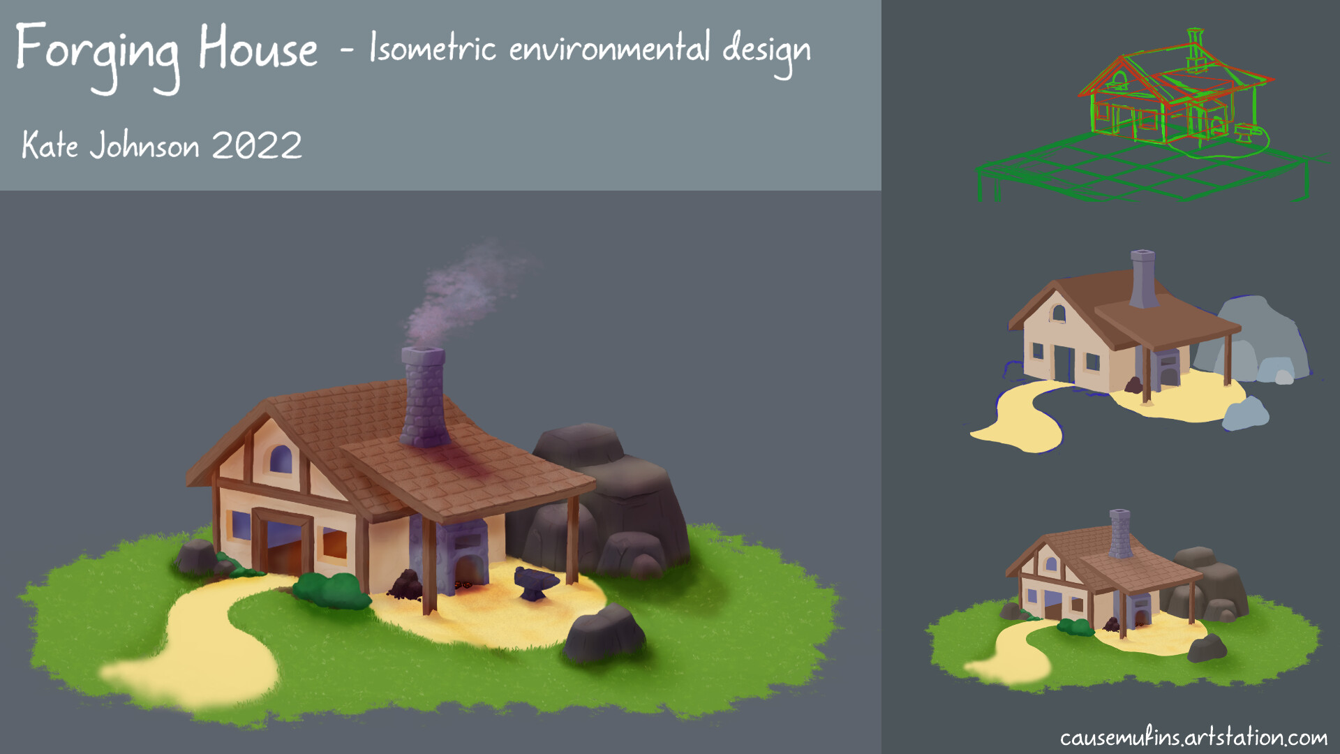 Isometric Forging House by Kate Johnson — ProUser.Me