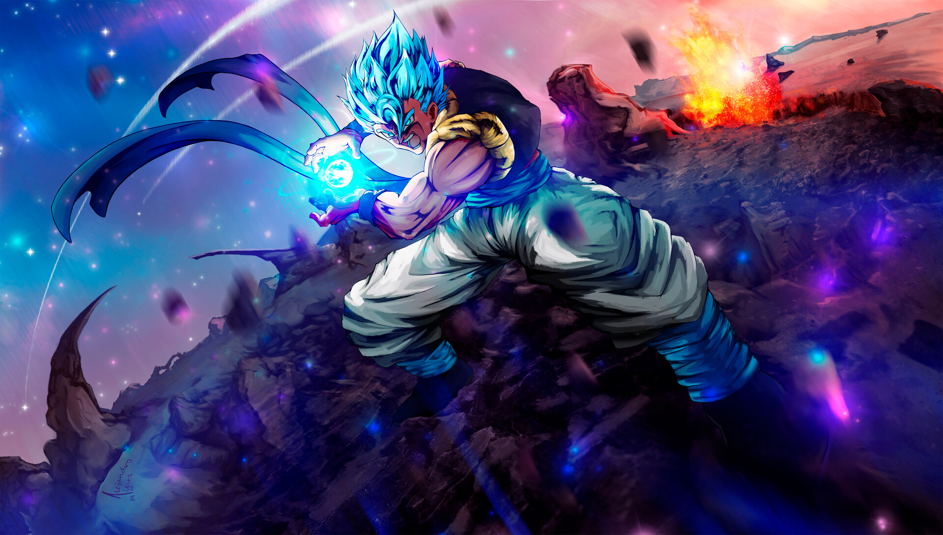 ArtStation - gogeta ssj blue