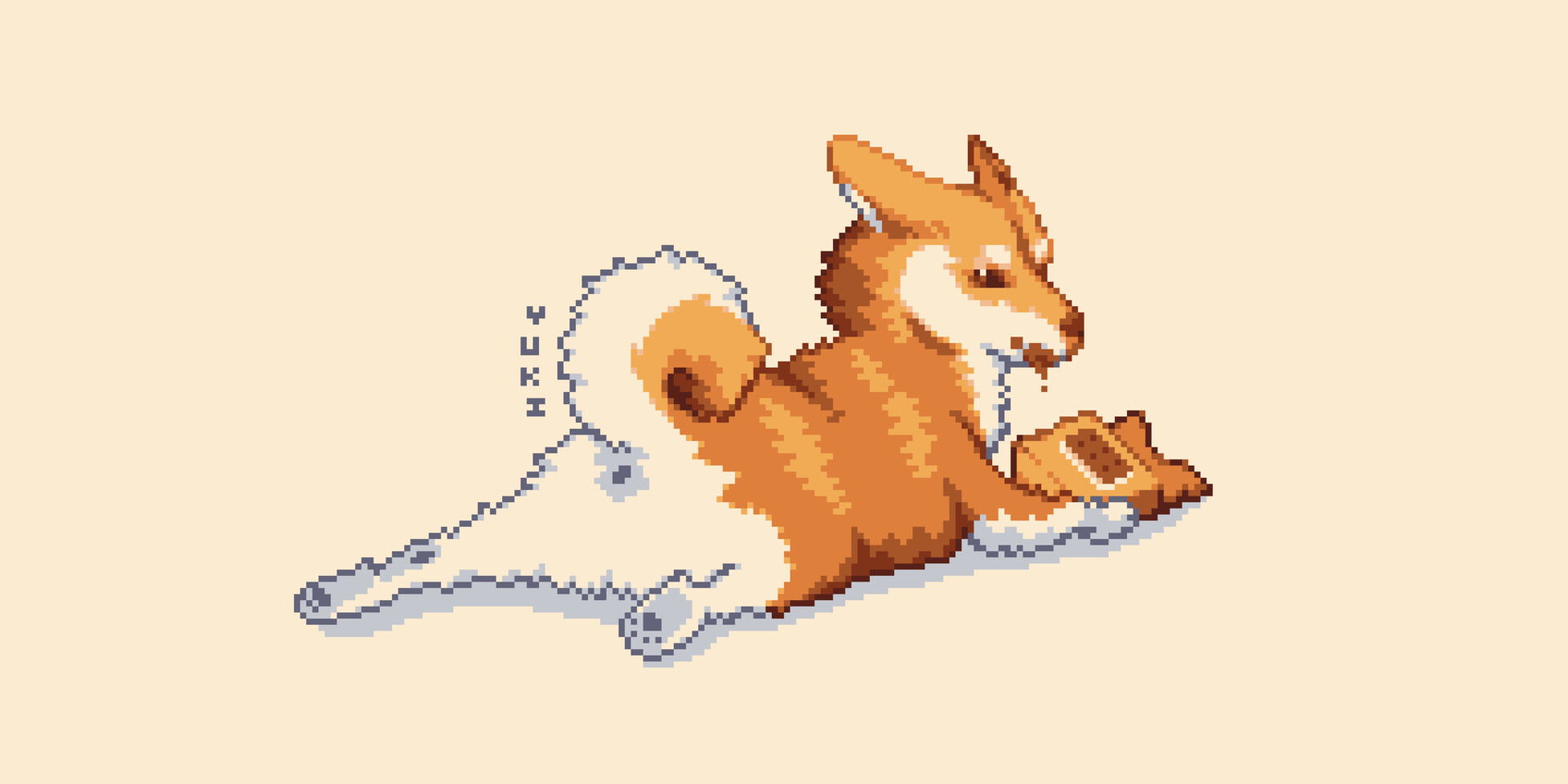 Yuki Pixels Shiba Inu Pixel Art