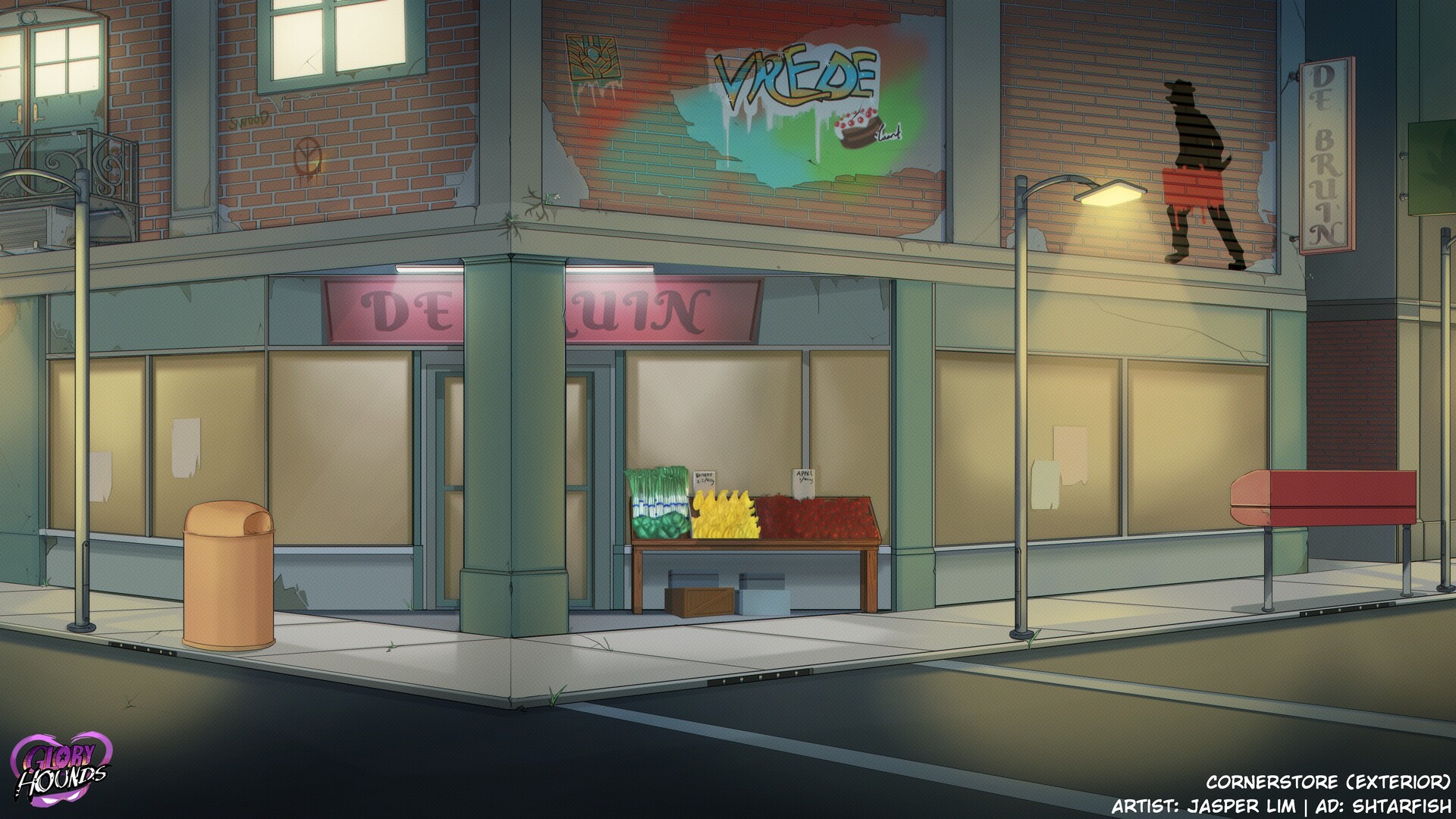 ArtStation "De Bruin" Corner Store Background