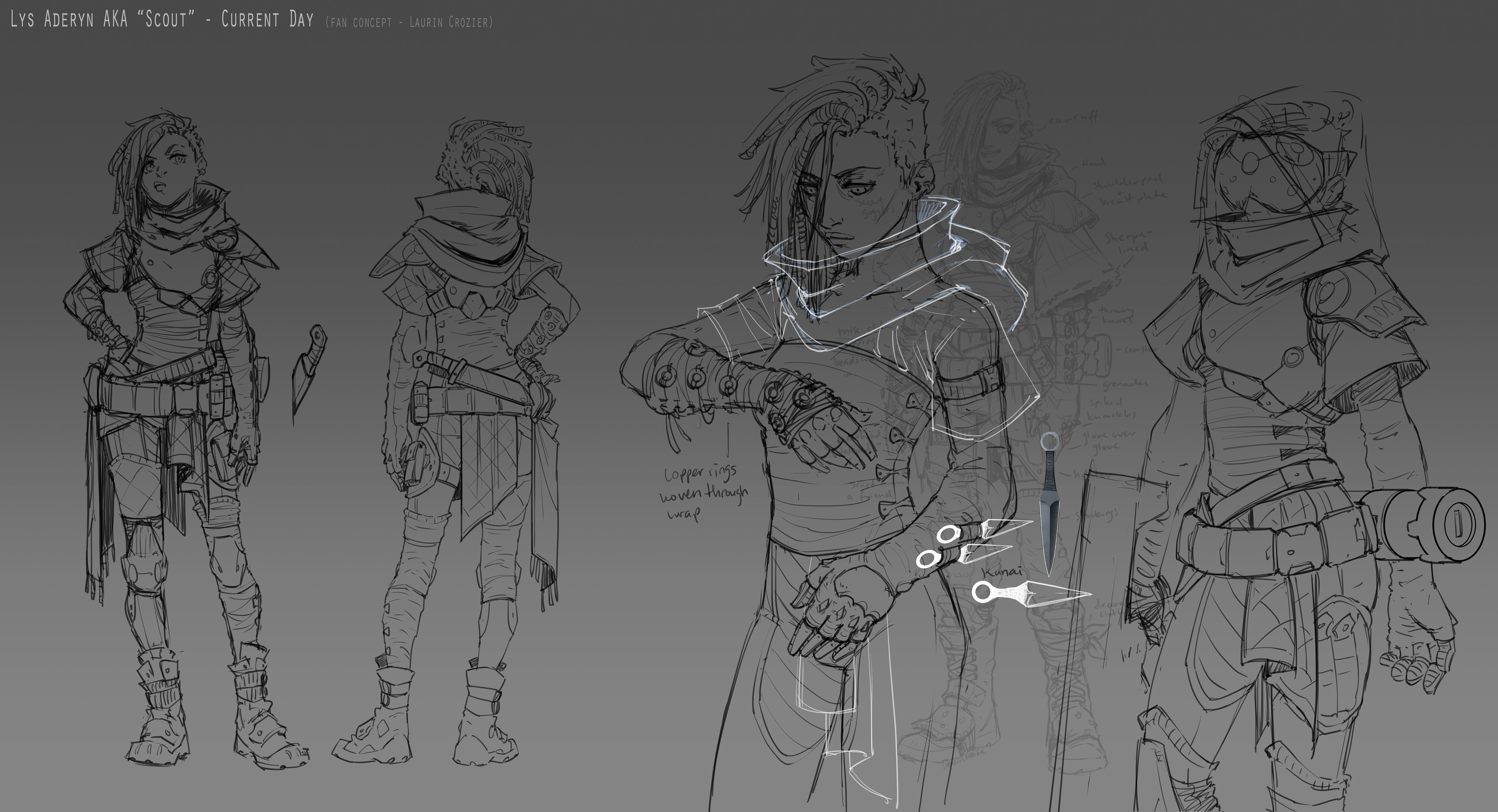 Beginning further exploration on layering, minor details.