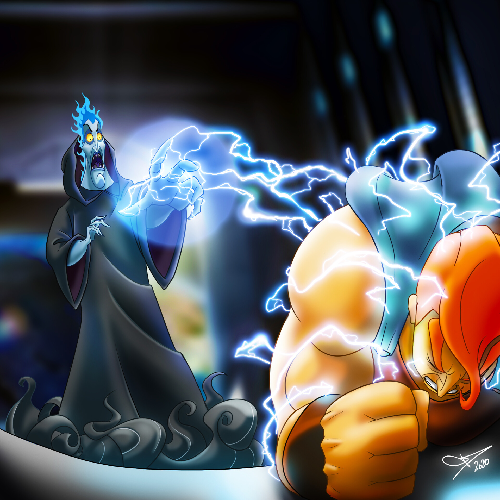 ArtStation - Hercules vs Hades - Disney Wars
