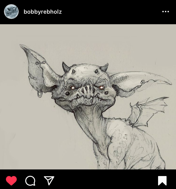 Reference sketch by Bobby Rebholz from his Instagram :)