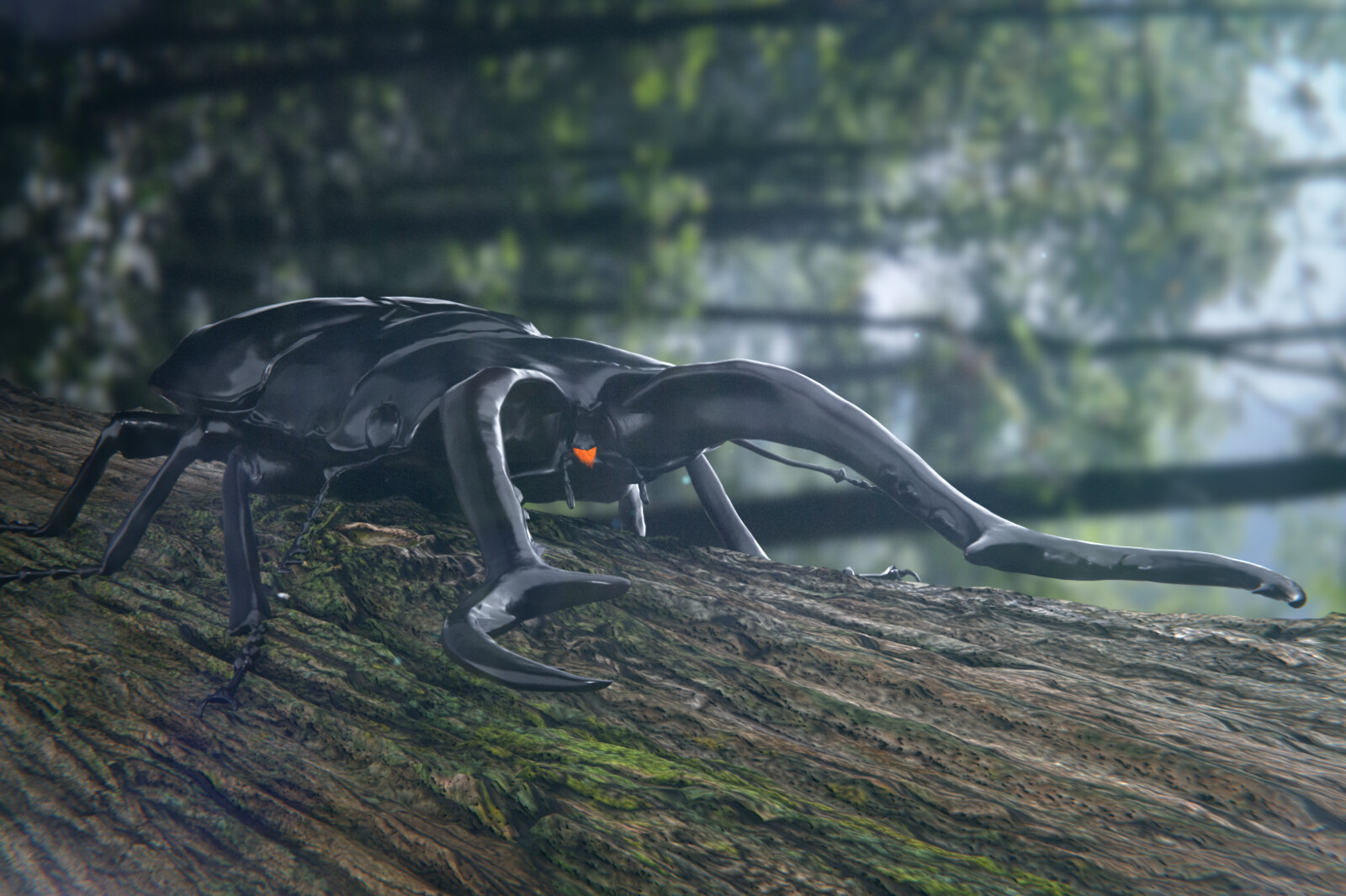 ArtStation - Giraffa sawtooth stag beetle