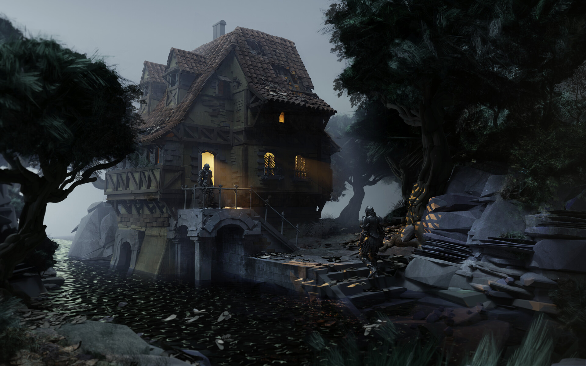 ArtStation The Haunted House