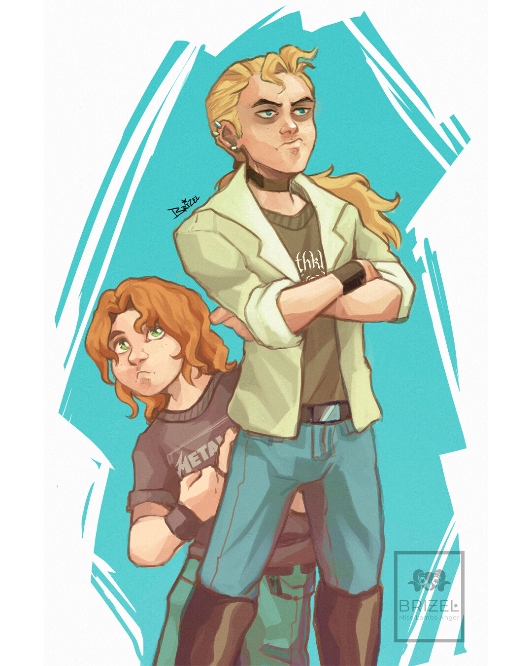 ArtStation Metal Family Dee and Heavy