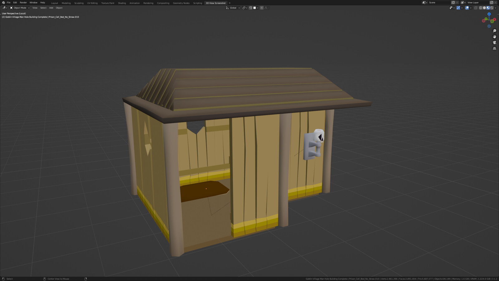 Goblin Village Building - L Shaped
