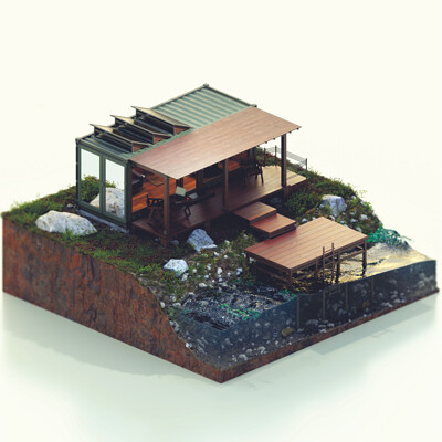 Container Office - Isometric 3D Art