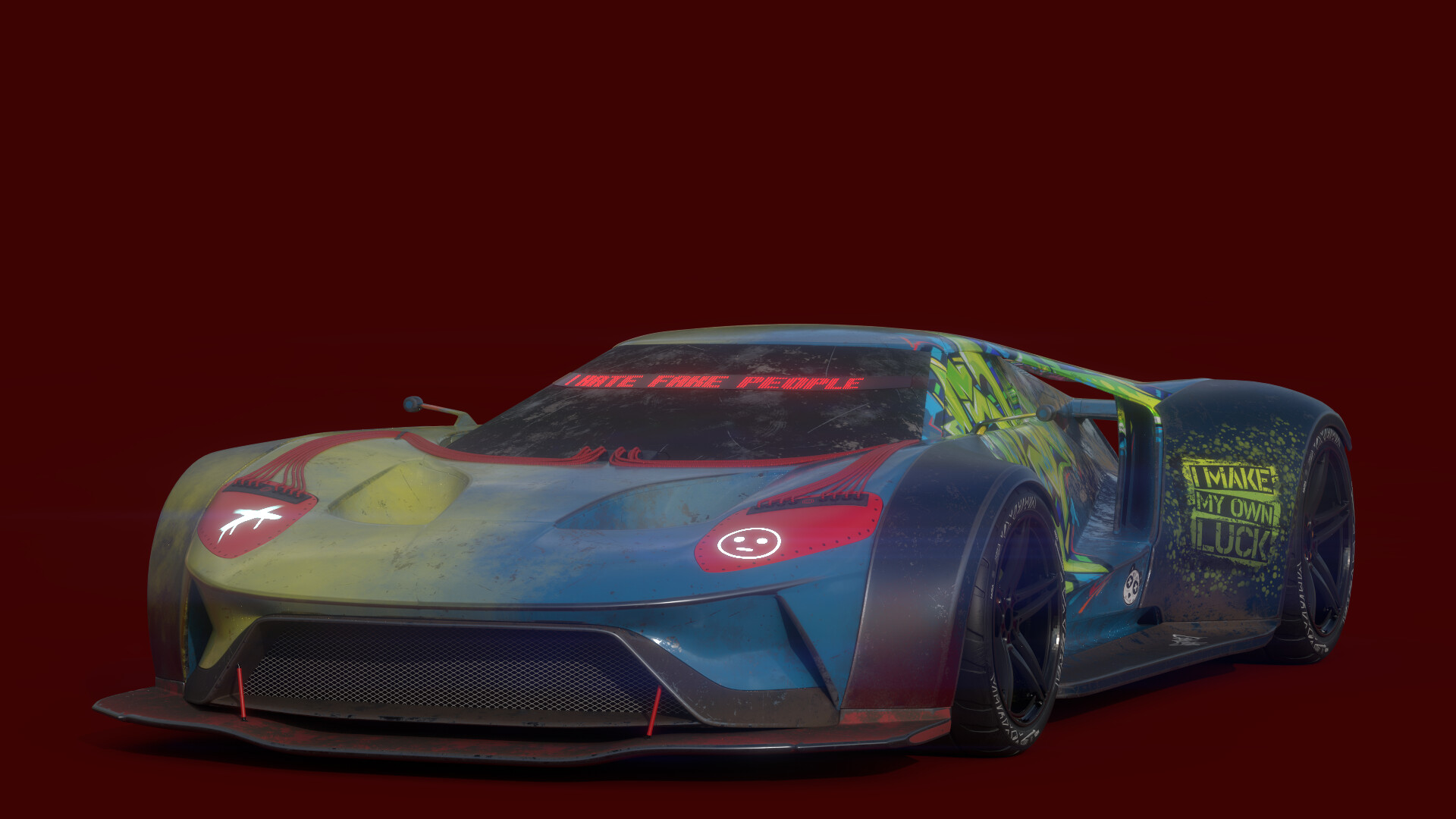 ArtStation CYBERPUNK FORD GT