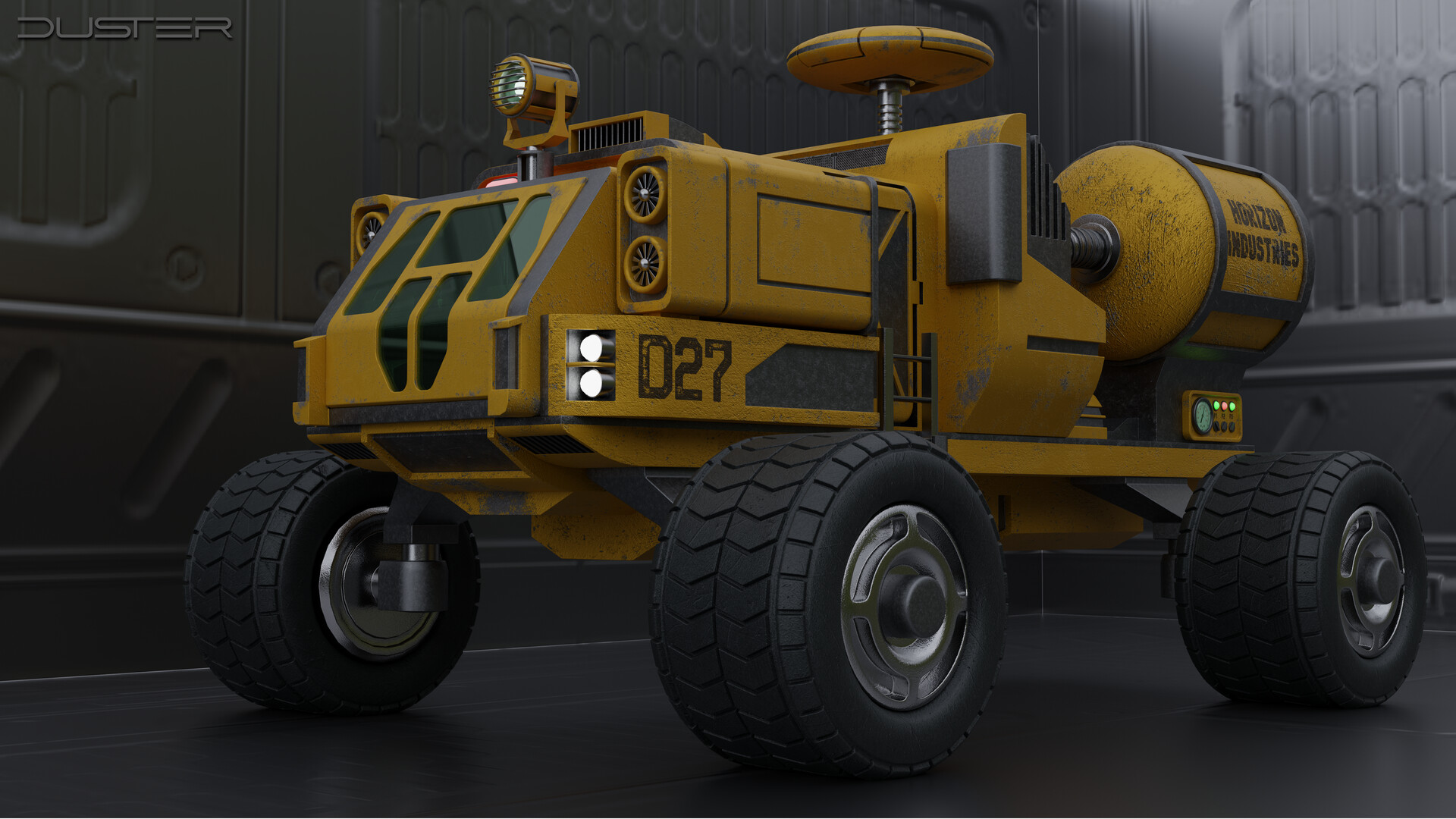 Duster sci fi truck blender 3d model