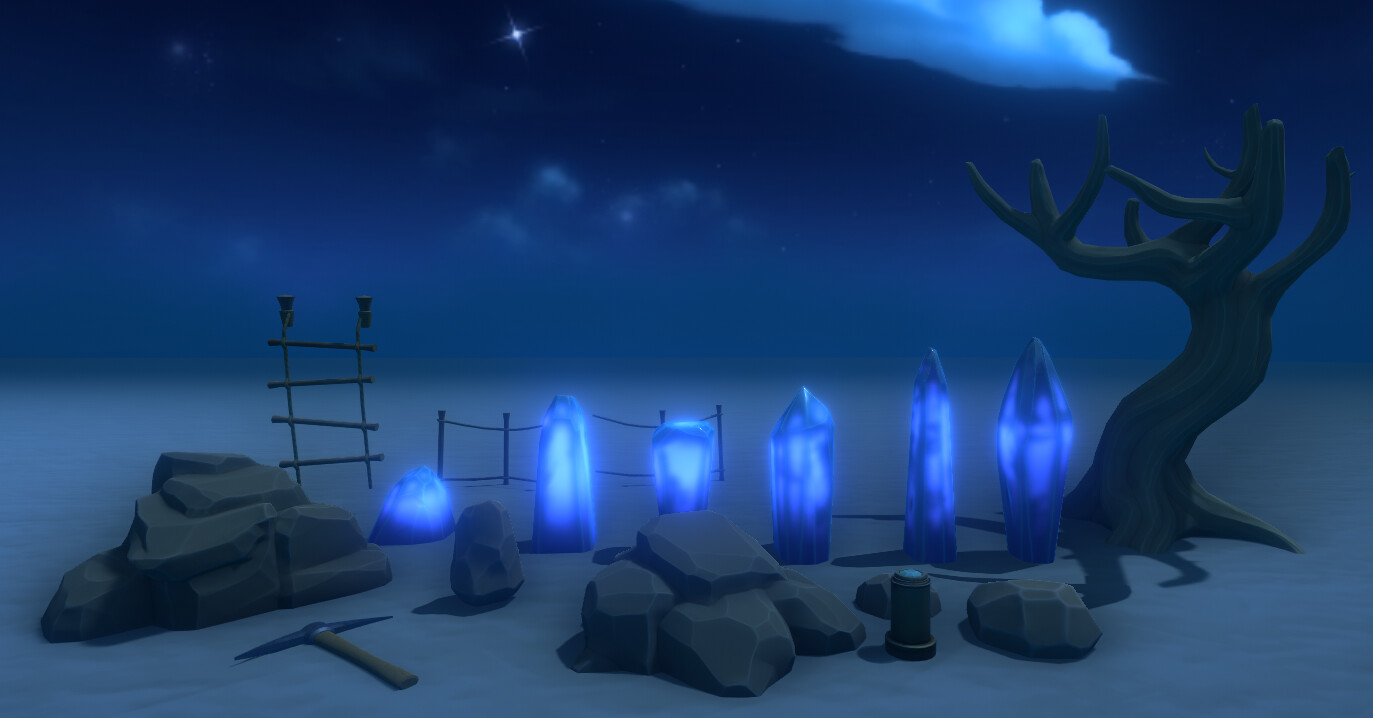 These are the smaller assets I made for the Excavation Site.