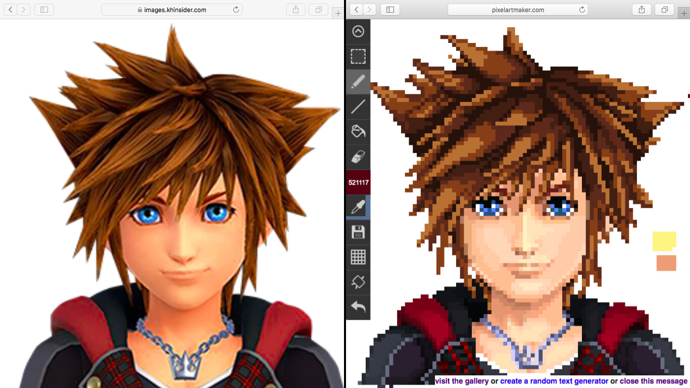 Arvin Dagoc - Kingdom Hearts Pixel Art Process