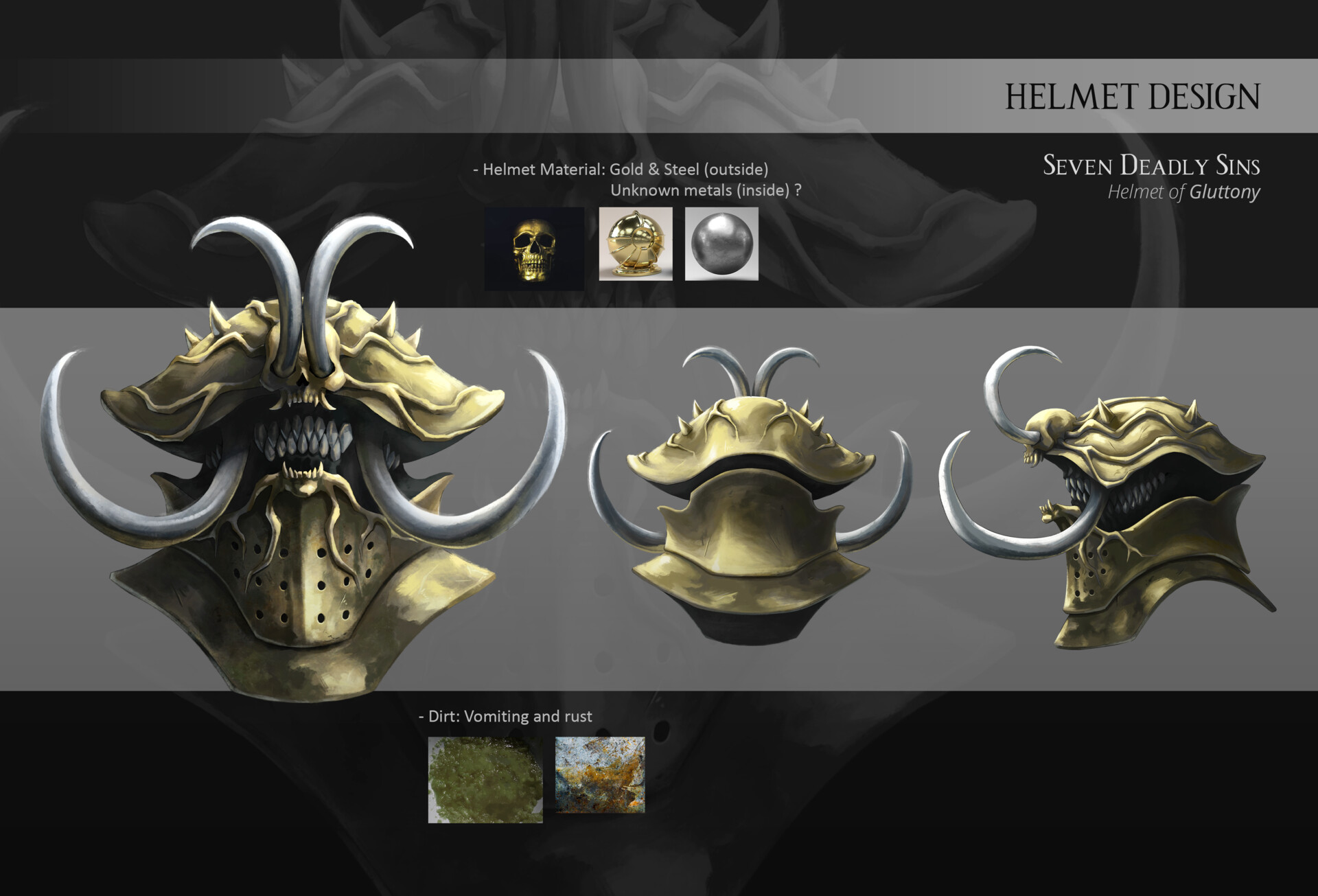 ArtStation Gluttony Helmet 'Seven Deadly Sins'