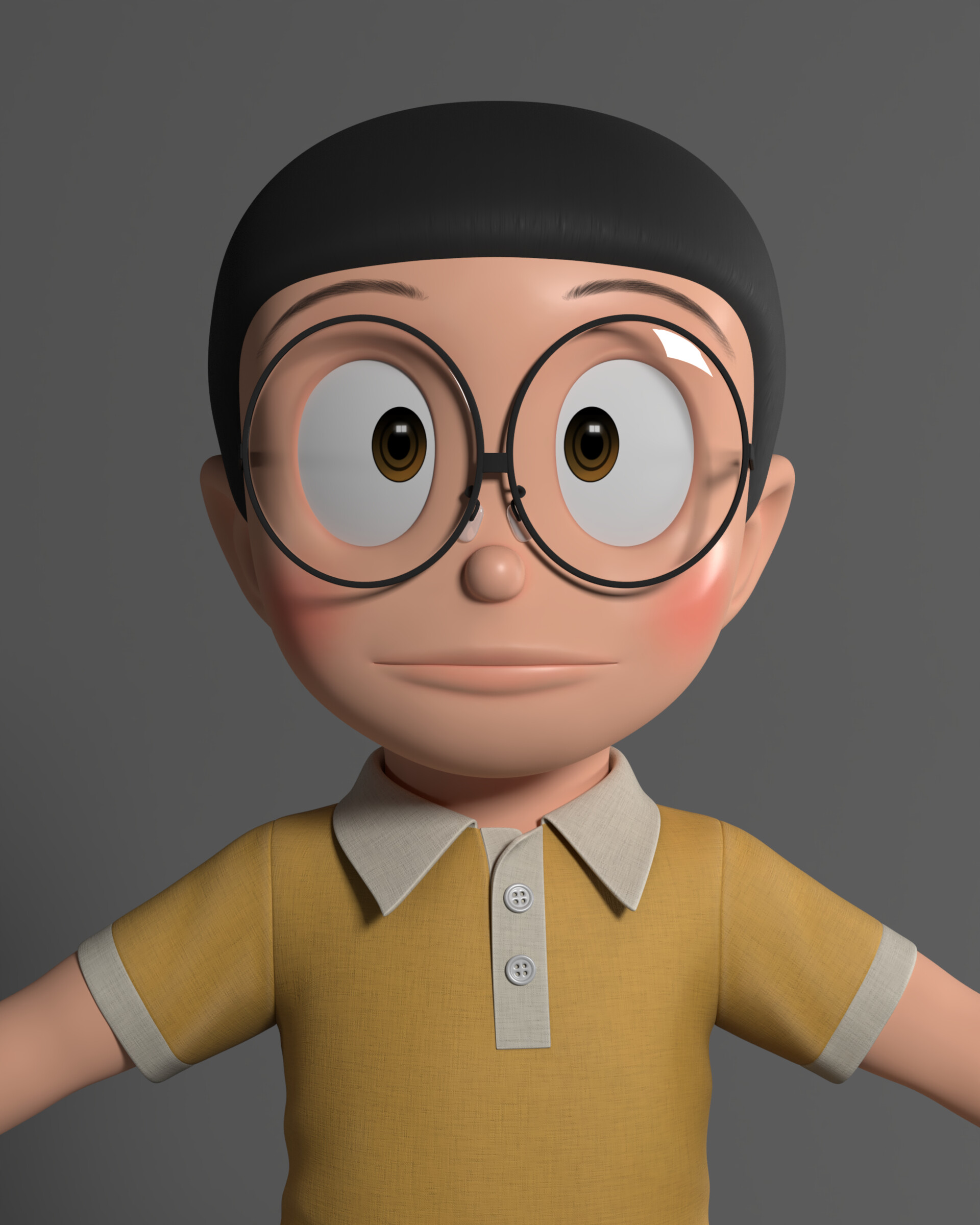ArtStation - Nobita Rigged 3D Model