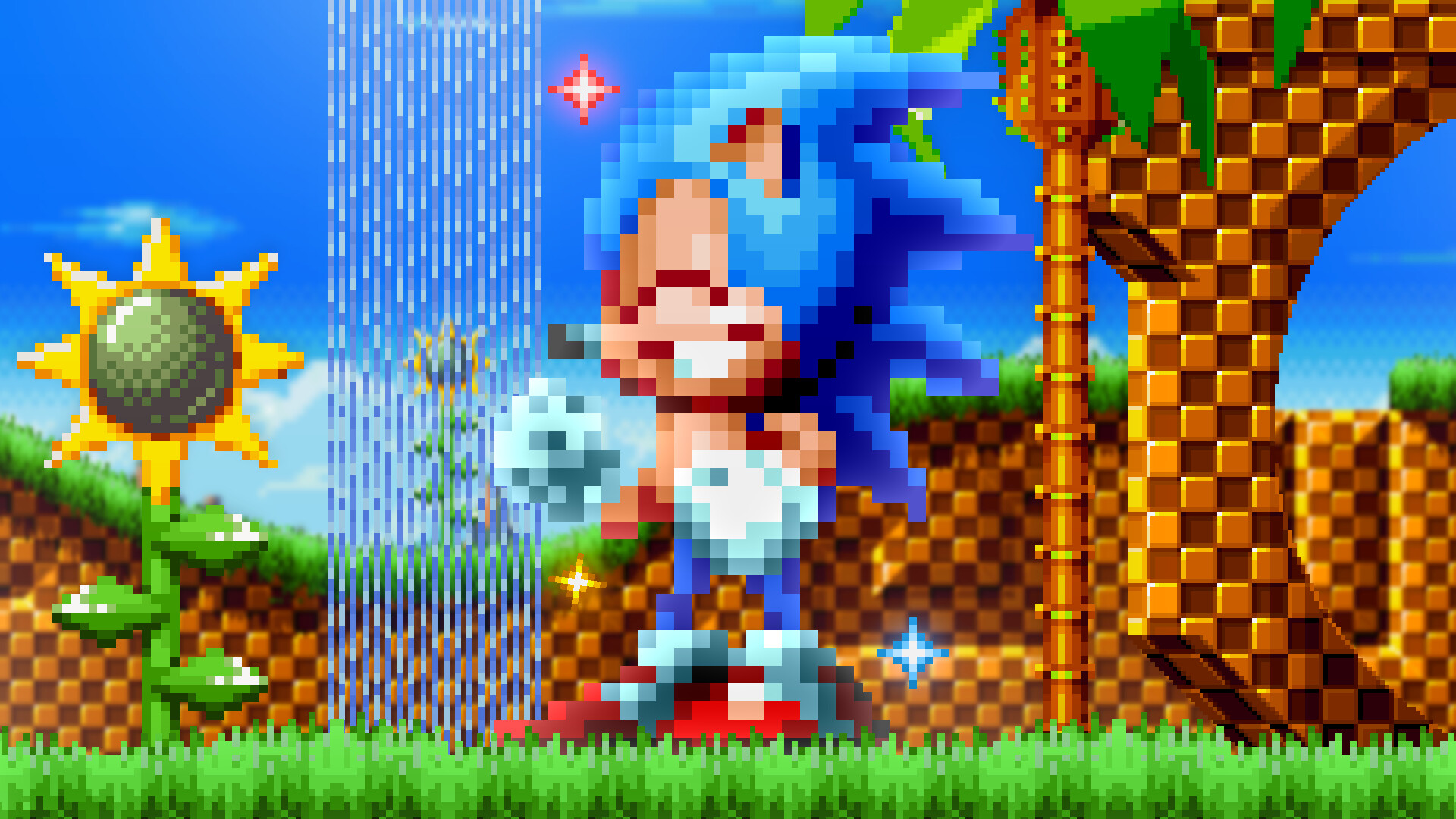 Custom / Edited - Sonic the Hedgehog Customs - Green Hill Zone - The  Spriters Resource