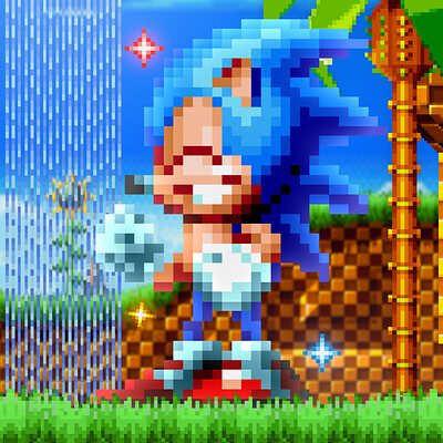 Super Sonic Blue [Sonic Mania] [Mods]