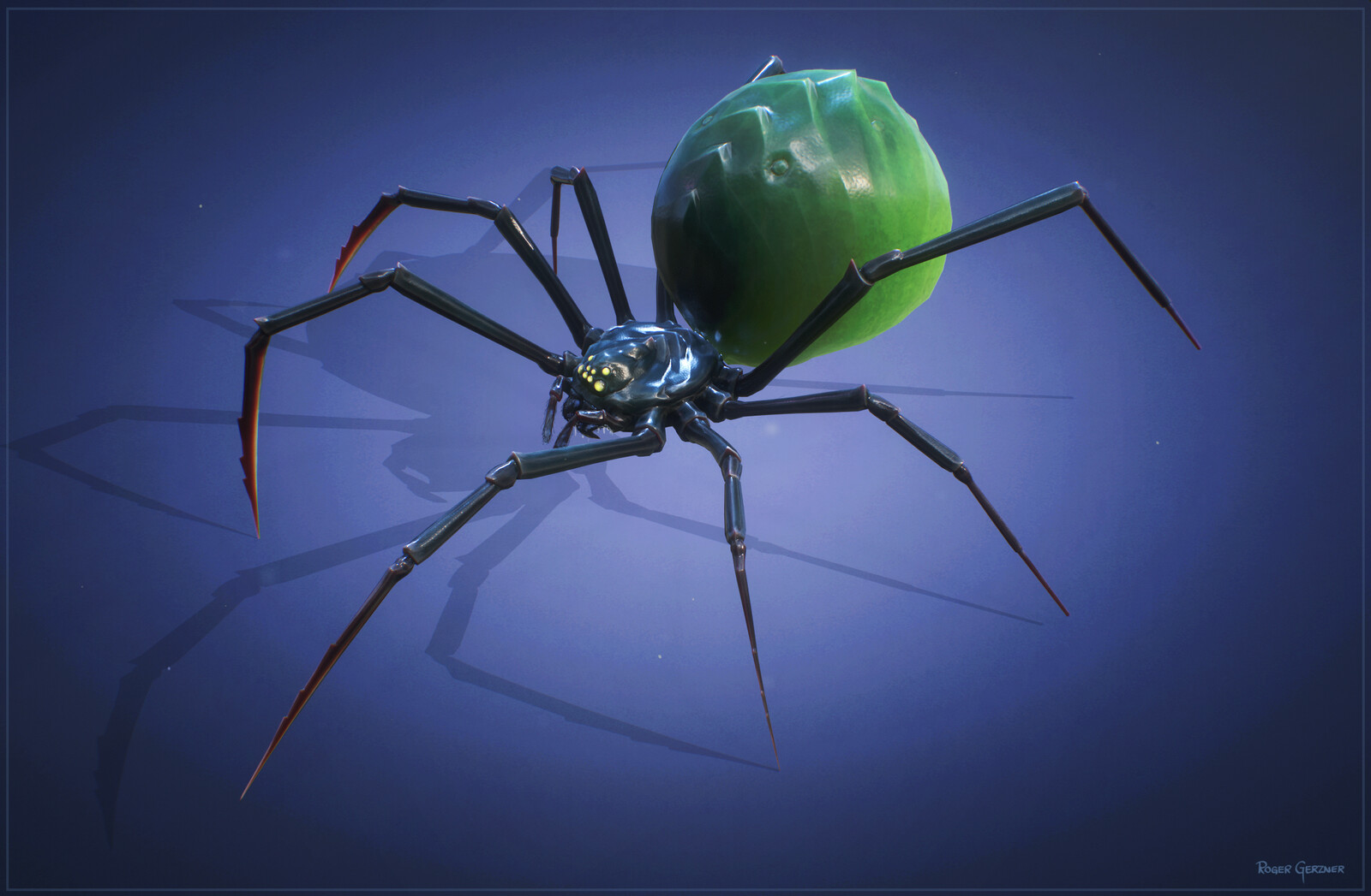 Emerald Sword Spider (D&D Fanart)