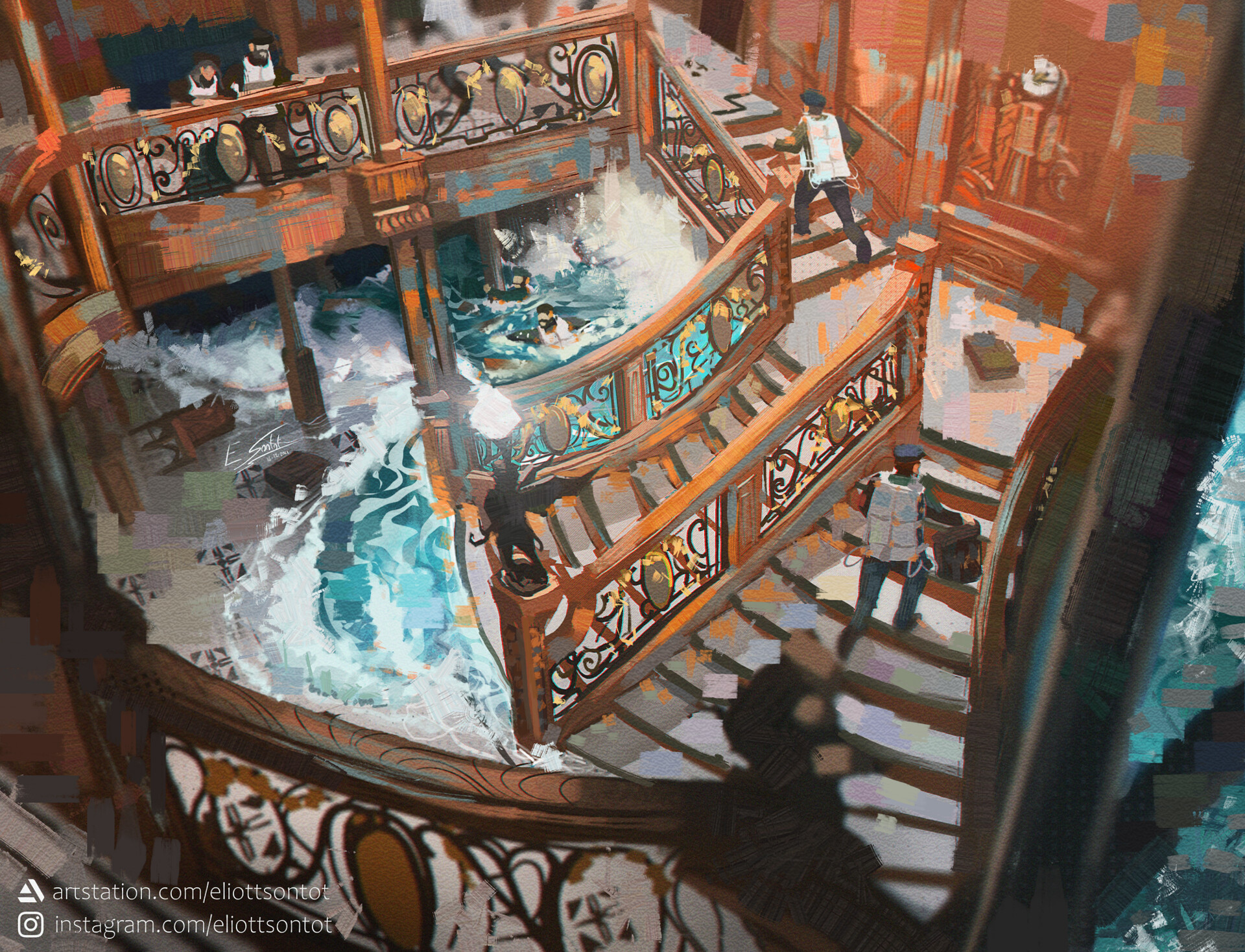 Artstation Titanics Grand Staircase 