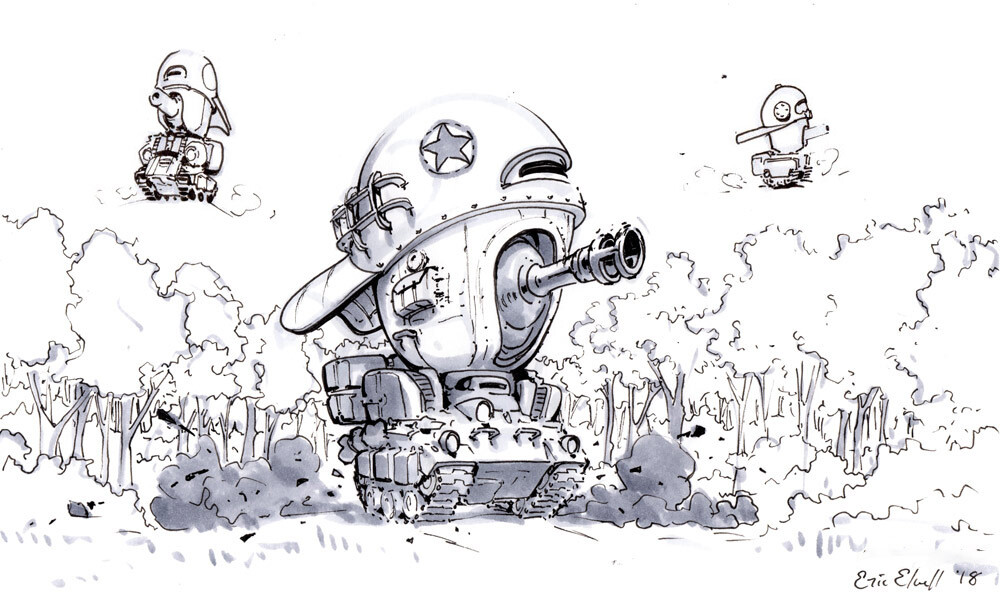 Sketched in 2018 with Copic Markers. 