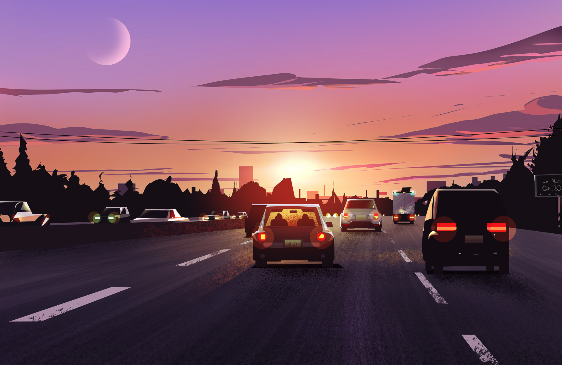 ArtStation - evening drive