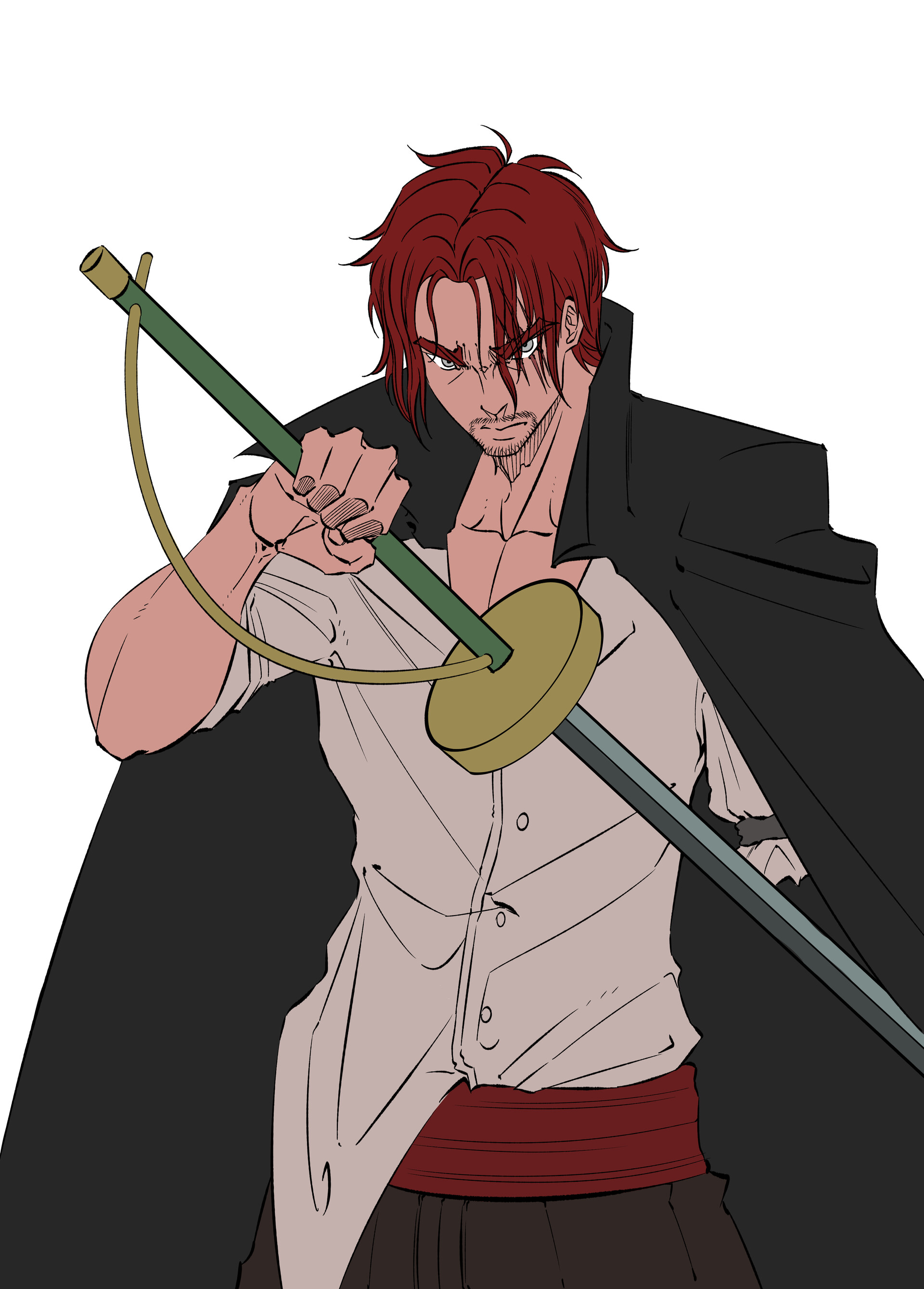 ArtStation Fanart of Shanks From One Piece