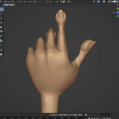 Rigging and Posing Stylized Hand in Blender