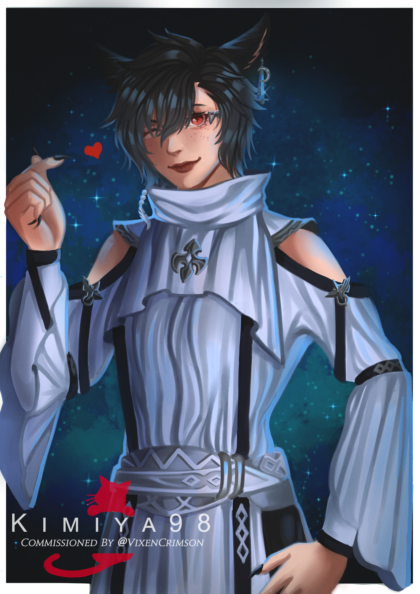 ArtStation - [Commission] FFXIV - Sending love