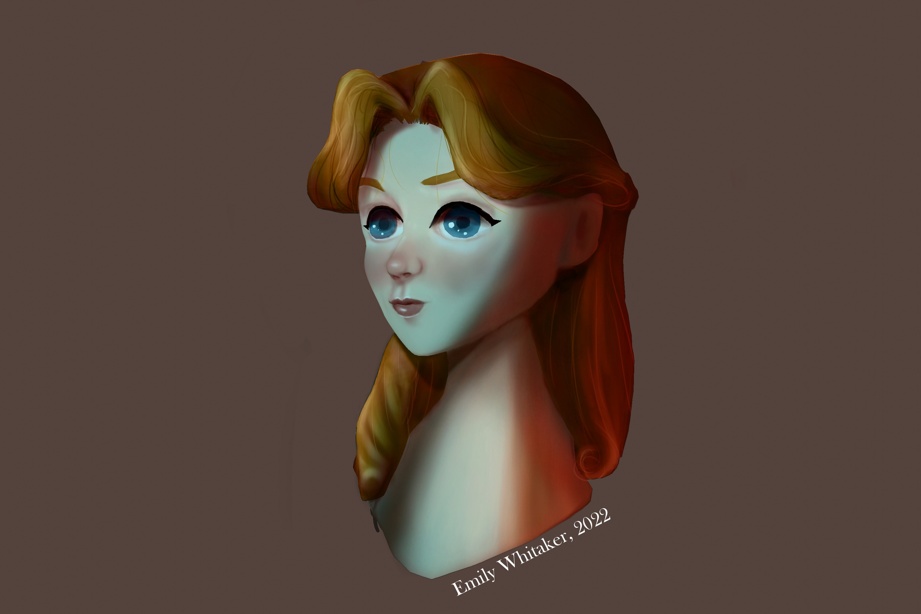 Elise, final painting over render.