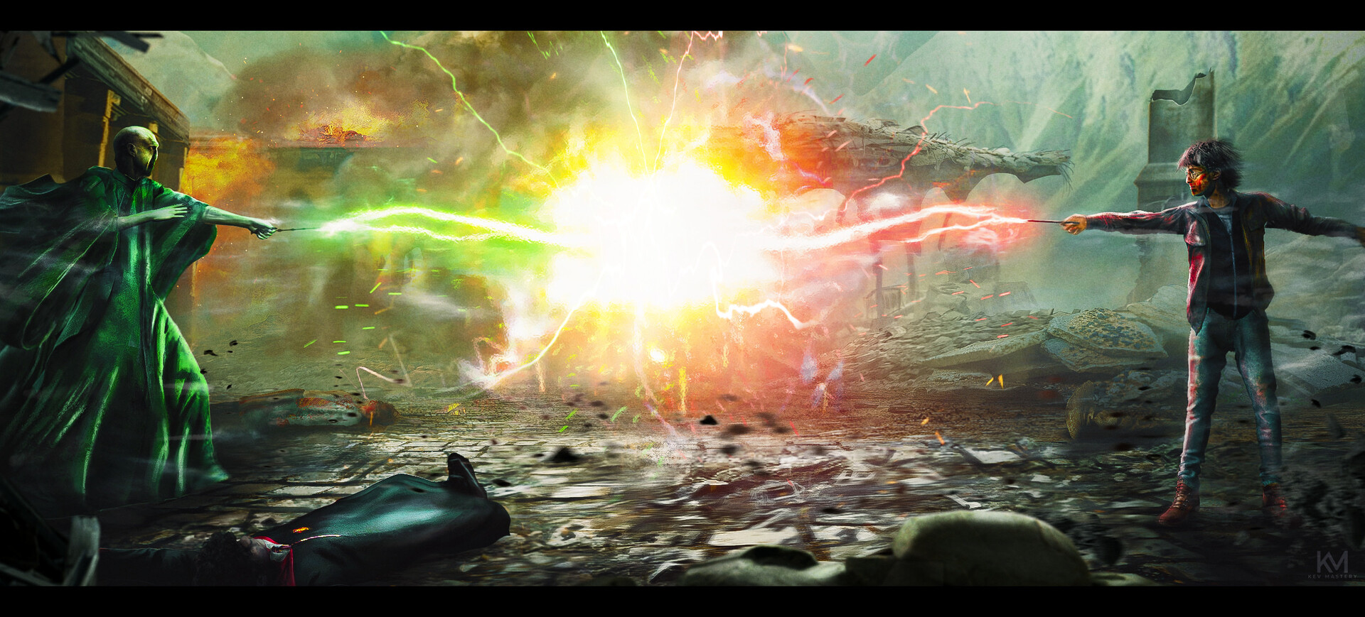 ArtStation - Harry Potter vs Lord Voldemort
