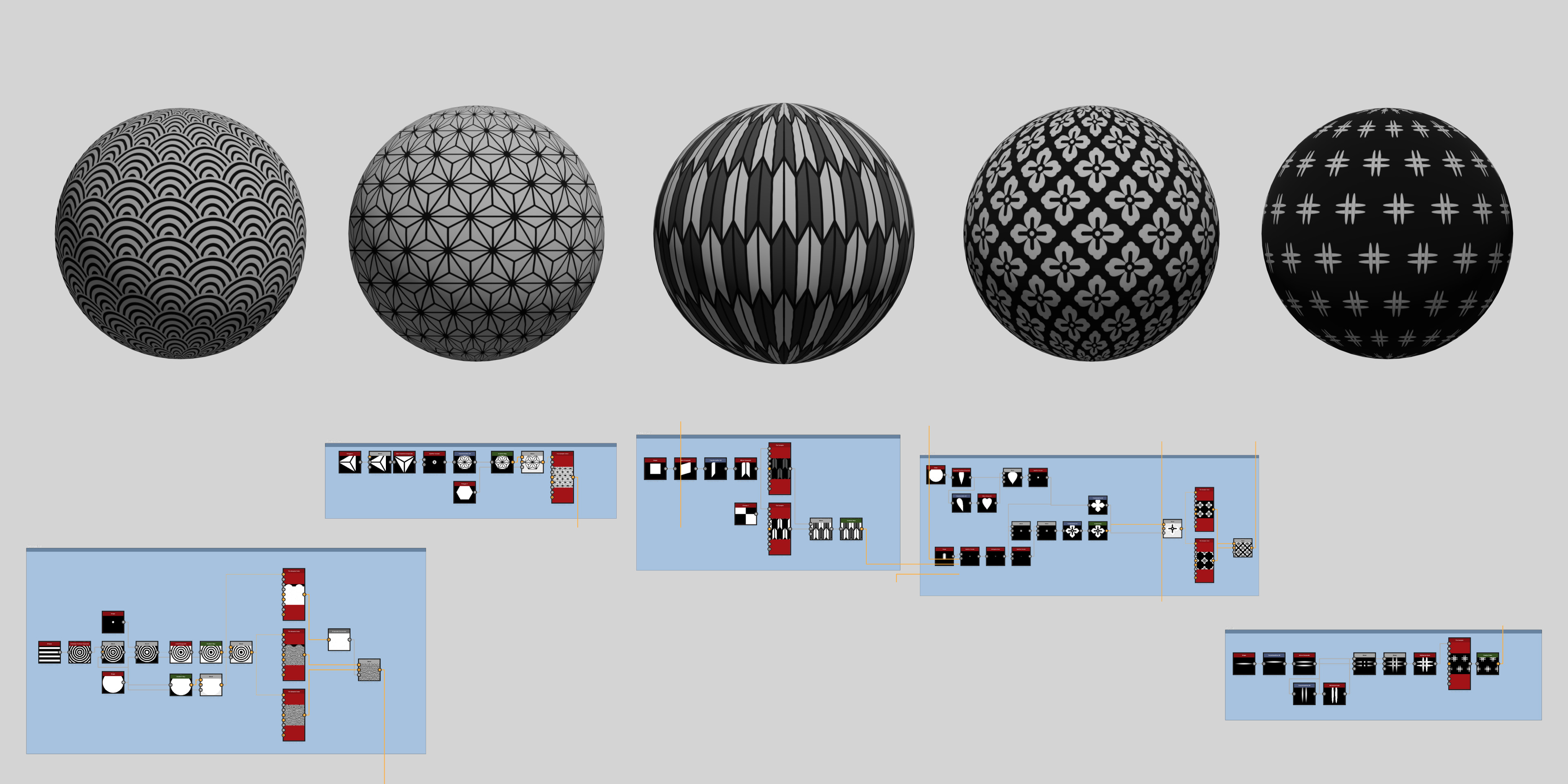 Reusable Japanese textures made in Substance Designer