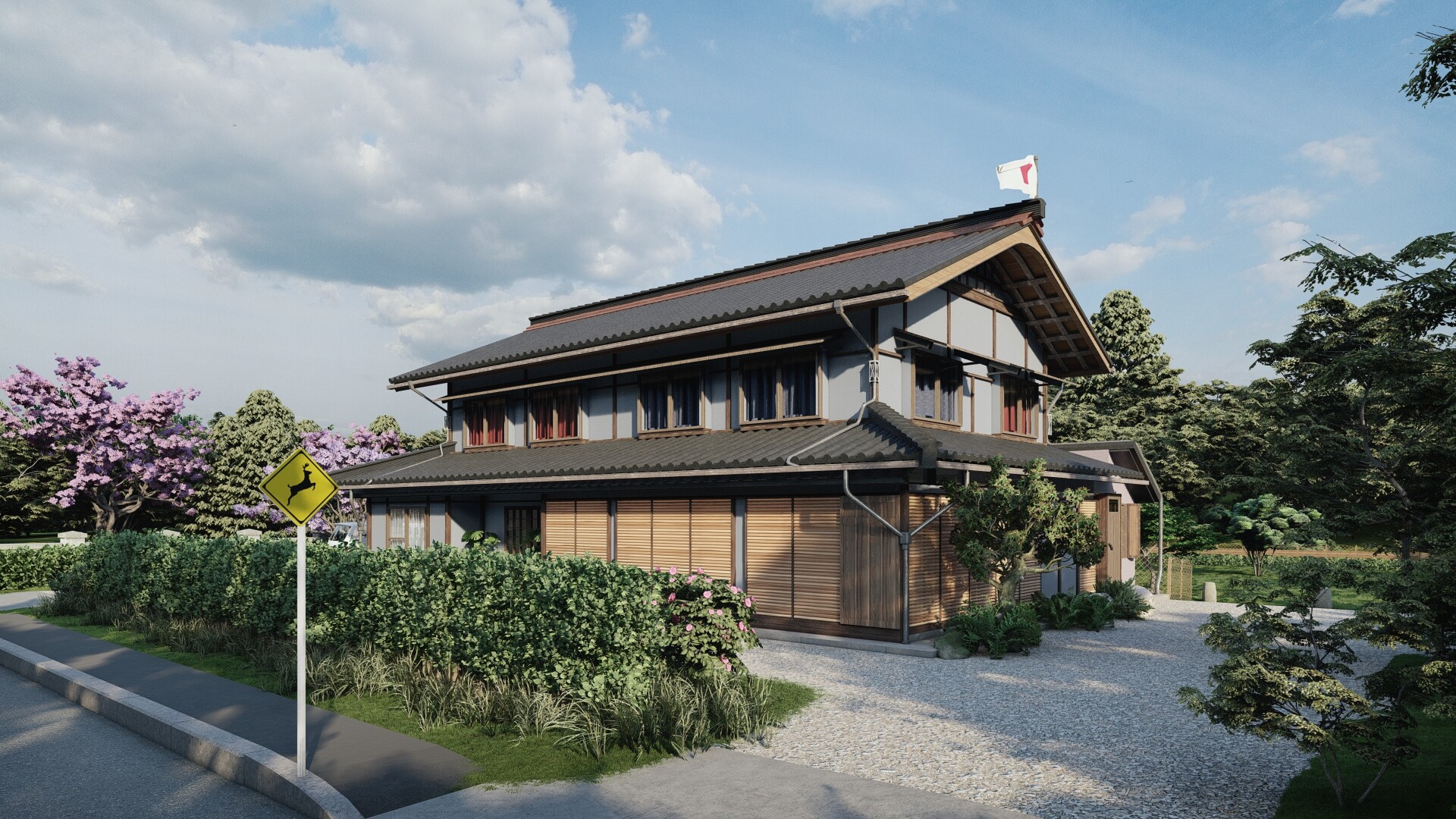 ArtStation - JAPANESE STYLED HOUSE