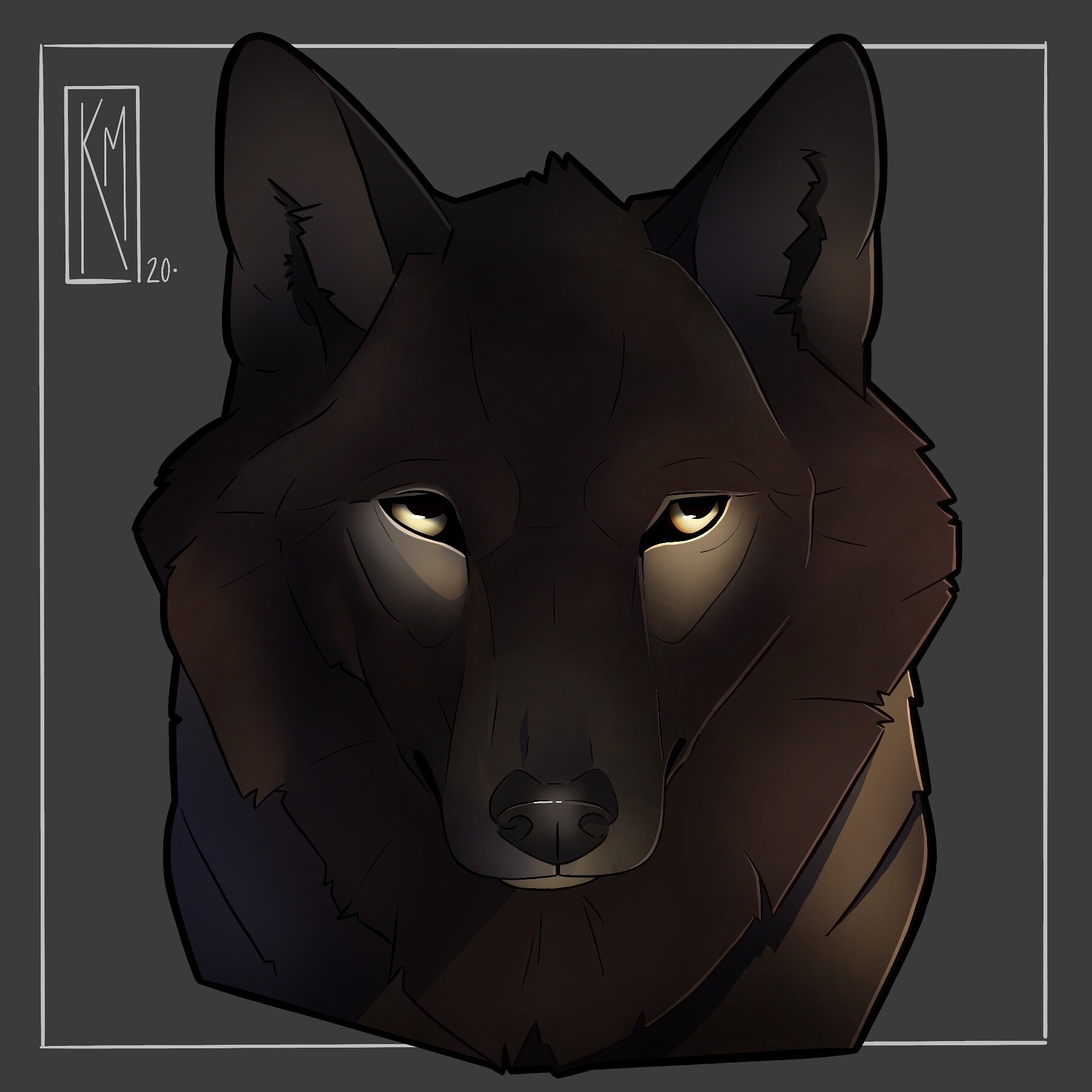 ArtStation - Wolf Dog