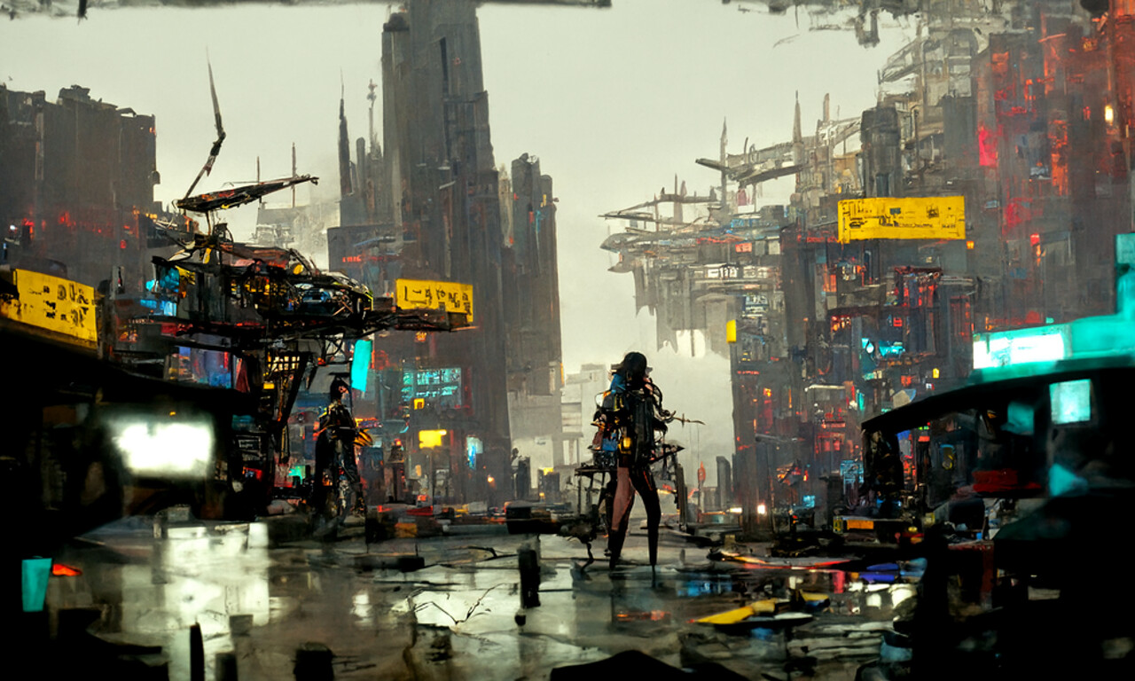 Artstation 【ai Art】cyberpunk City