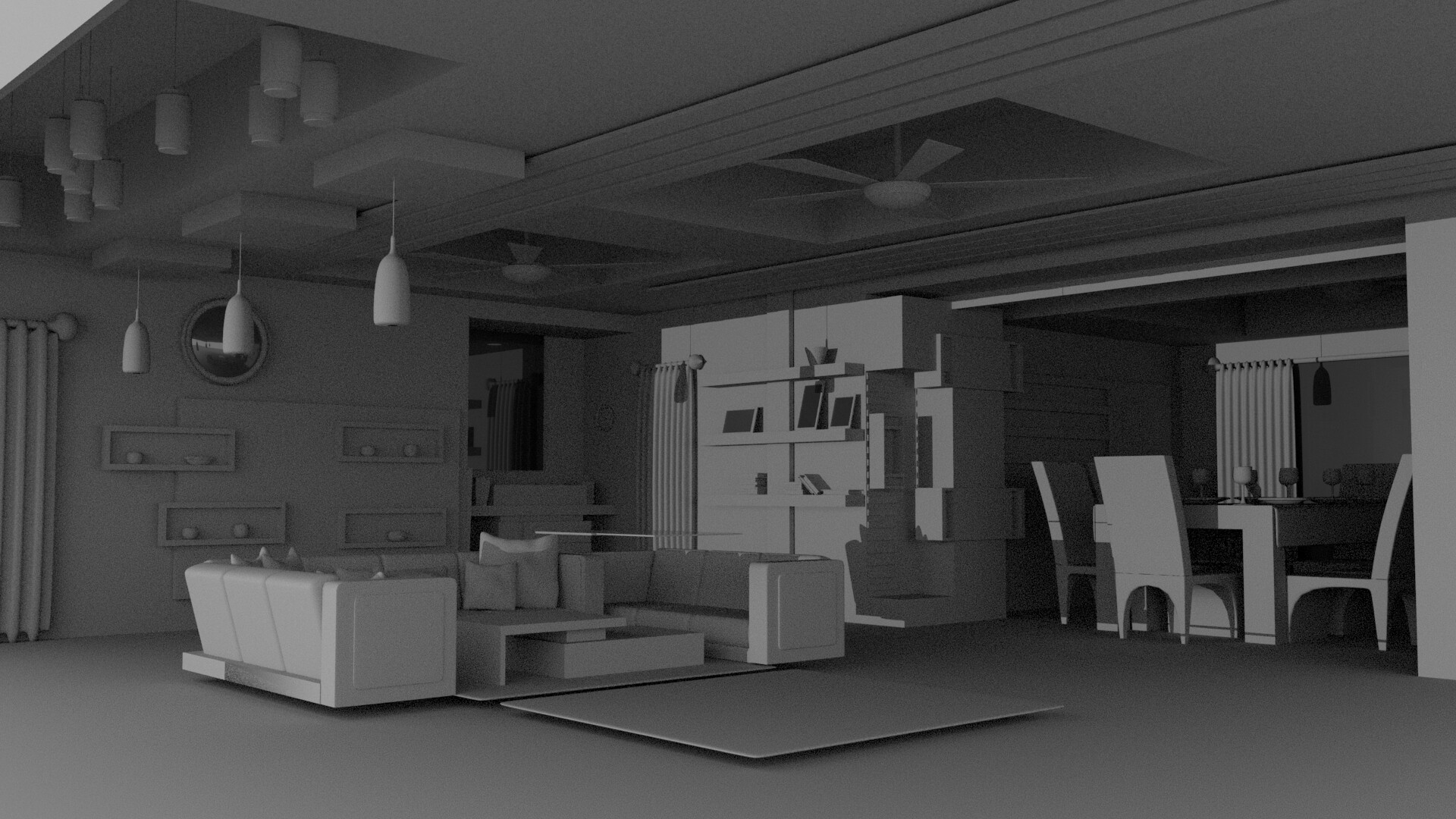 ArtStation - Interior room - 3D Model