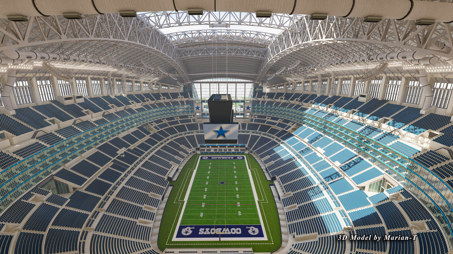 Belk NFL Dallas Cowboys 3D StadiumView Ornament - AT&T Stadium