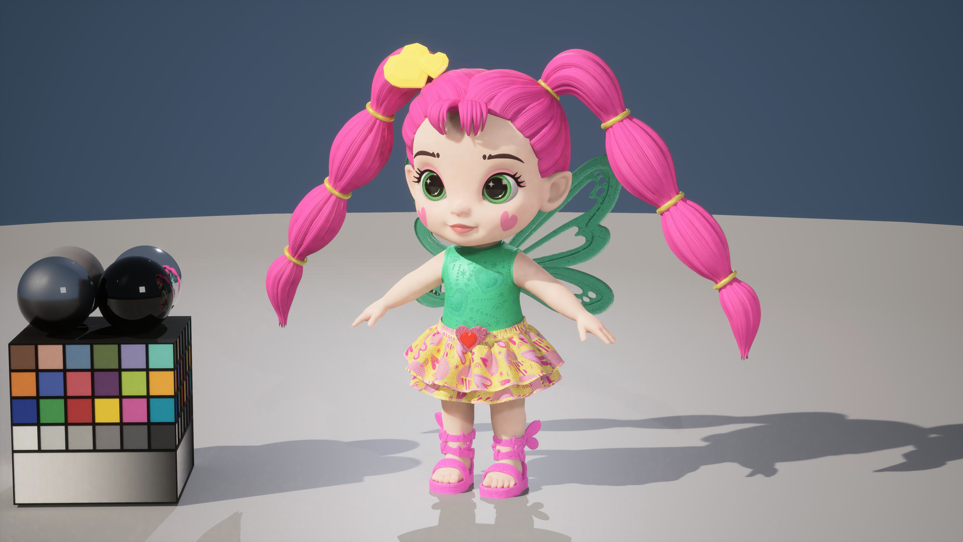 Sammie Shimmer Turnaround - One of the three pixies (Clothes surfacing done by another artist)