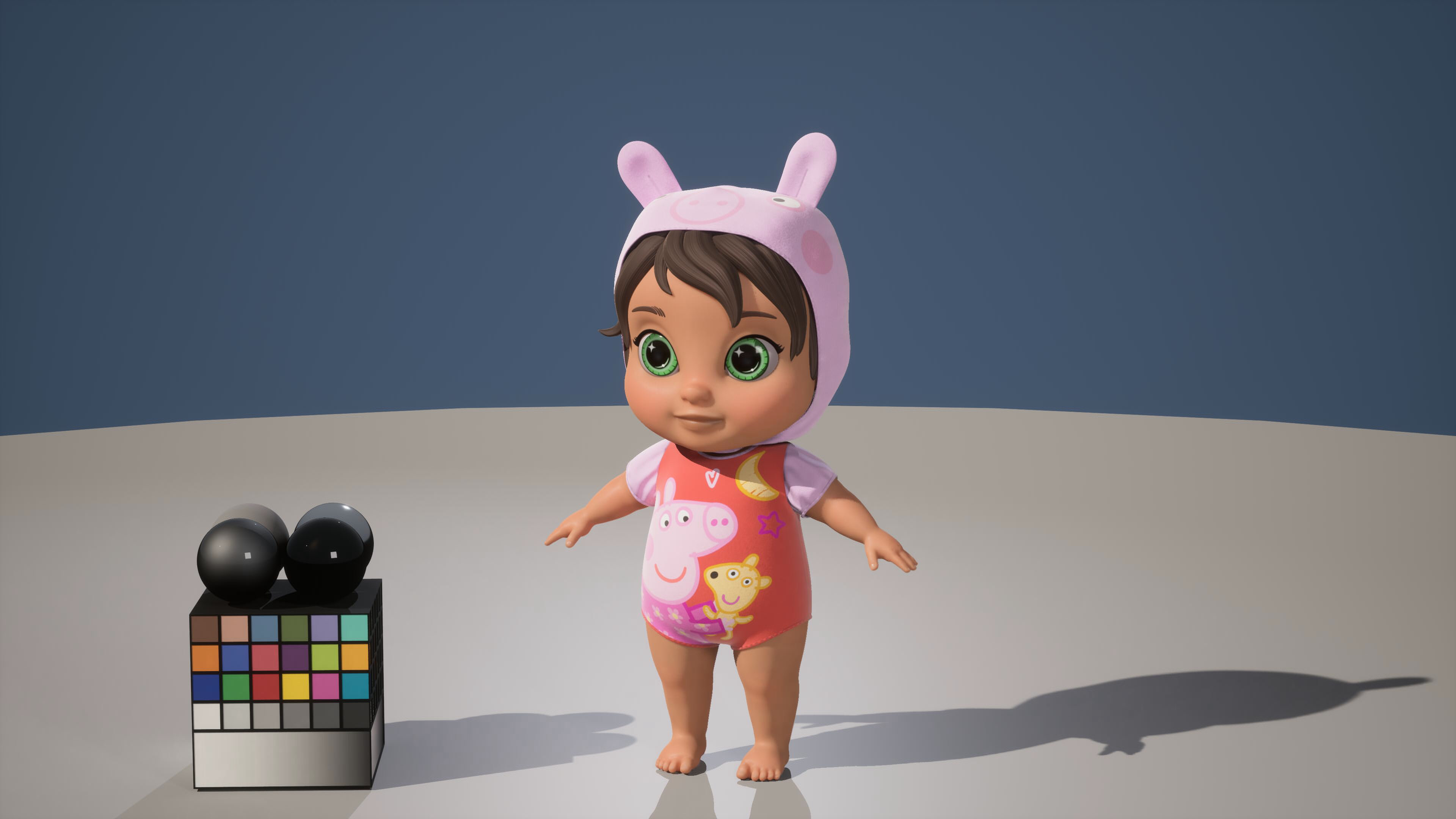 Teo - Peppa Pig Outfit Turnaround