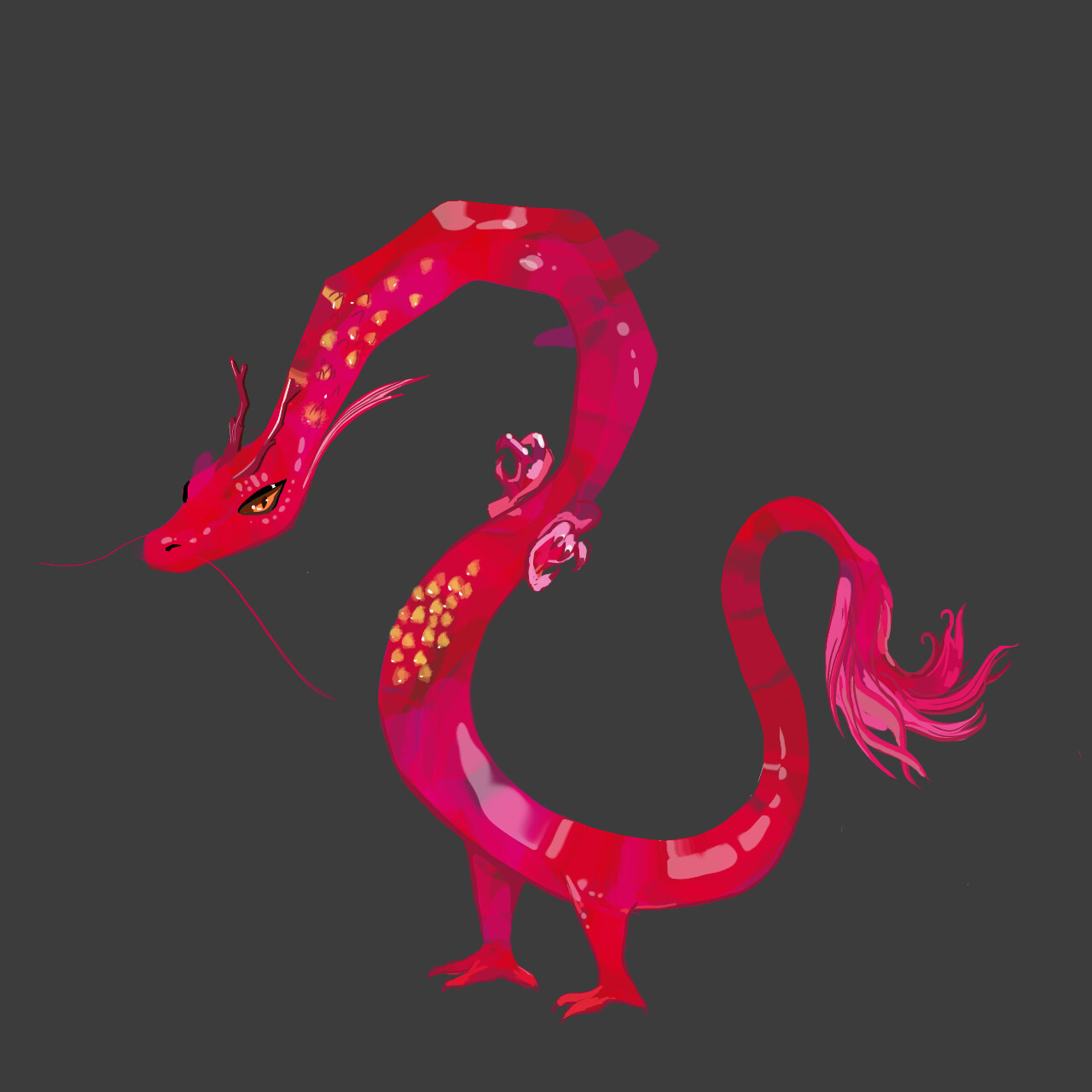 ArtStation Pink lizard lemonade