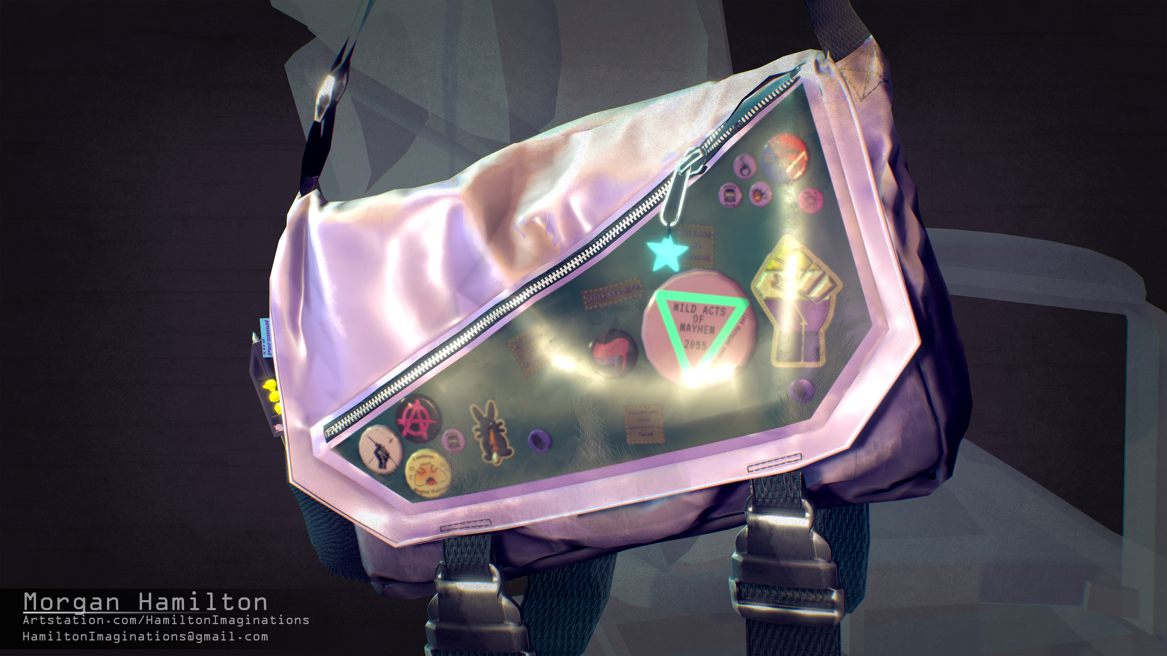 Cyberpunk messenger bag hotsell
