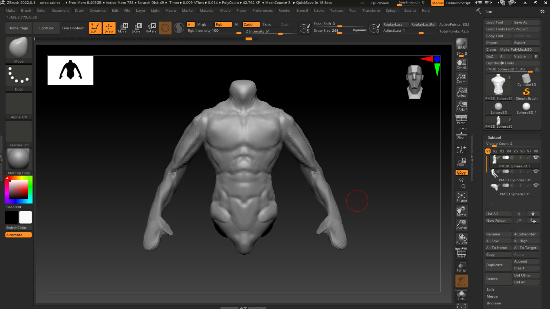 ArtStation Sculpting model process