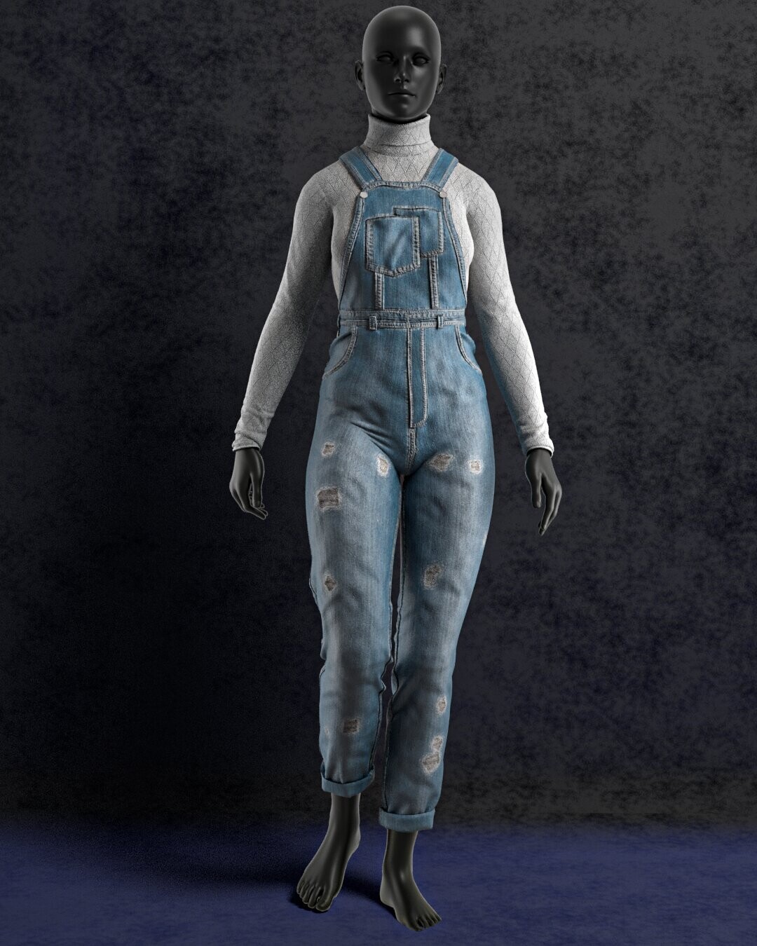 ArtStation - Denim overall