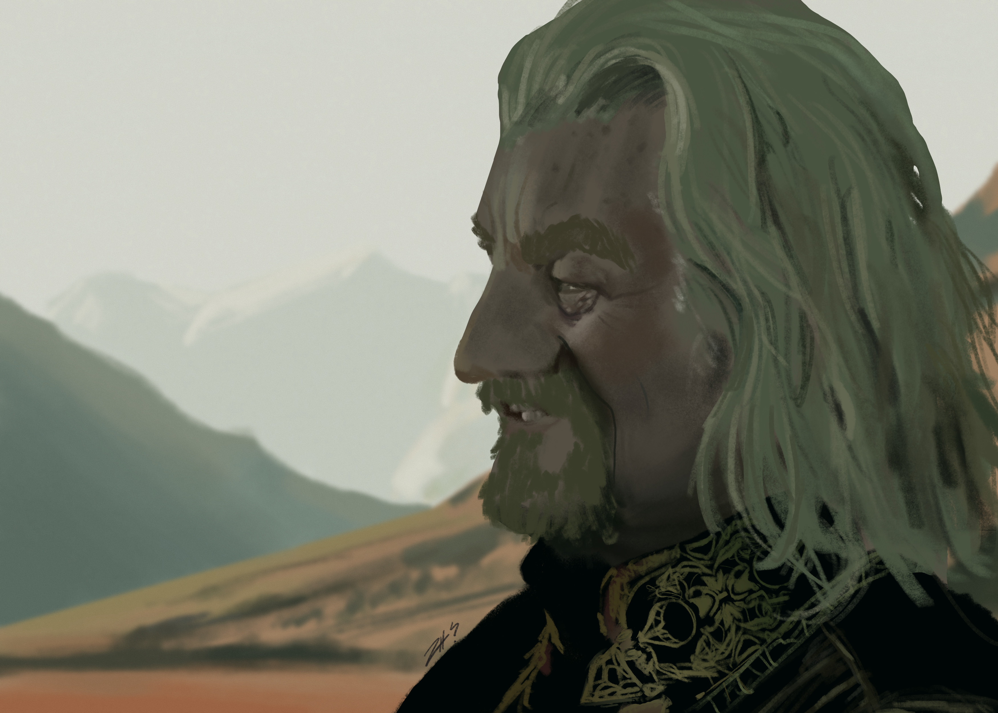 The "ugly" stage of the painting/Early blocking