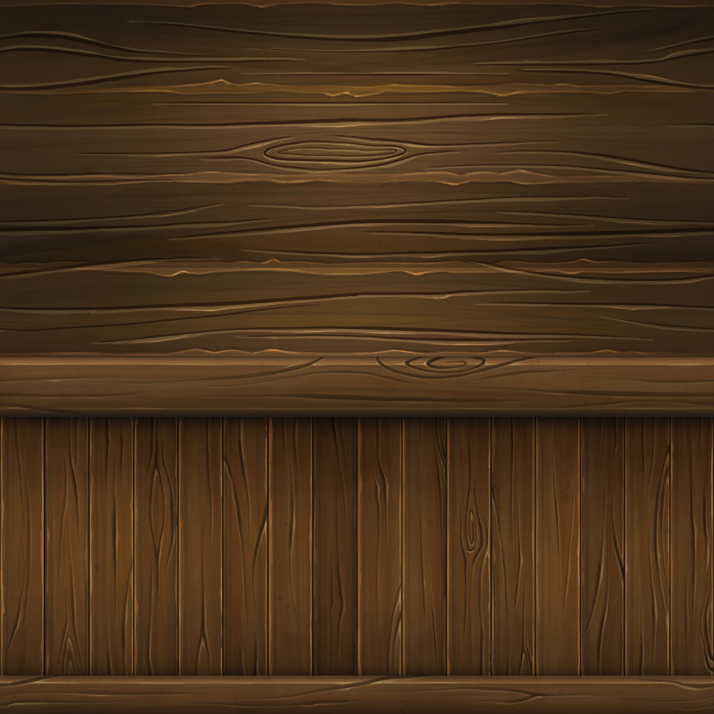 Stylized, hand painted texture work for the pantry. 