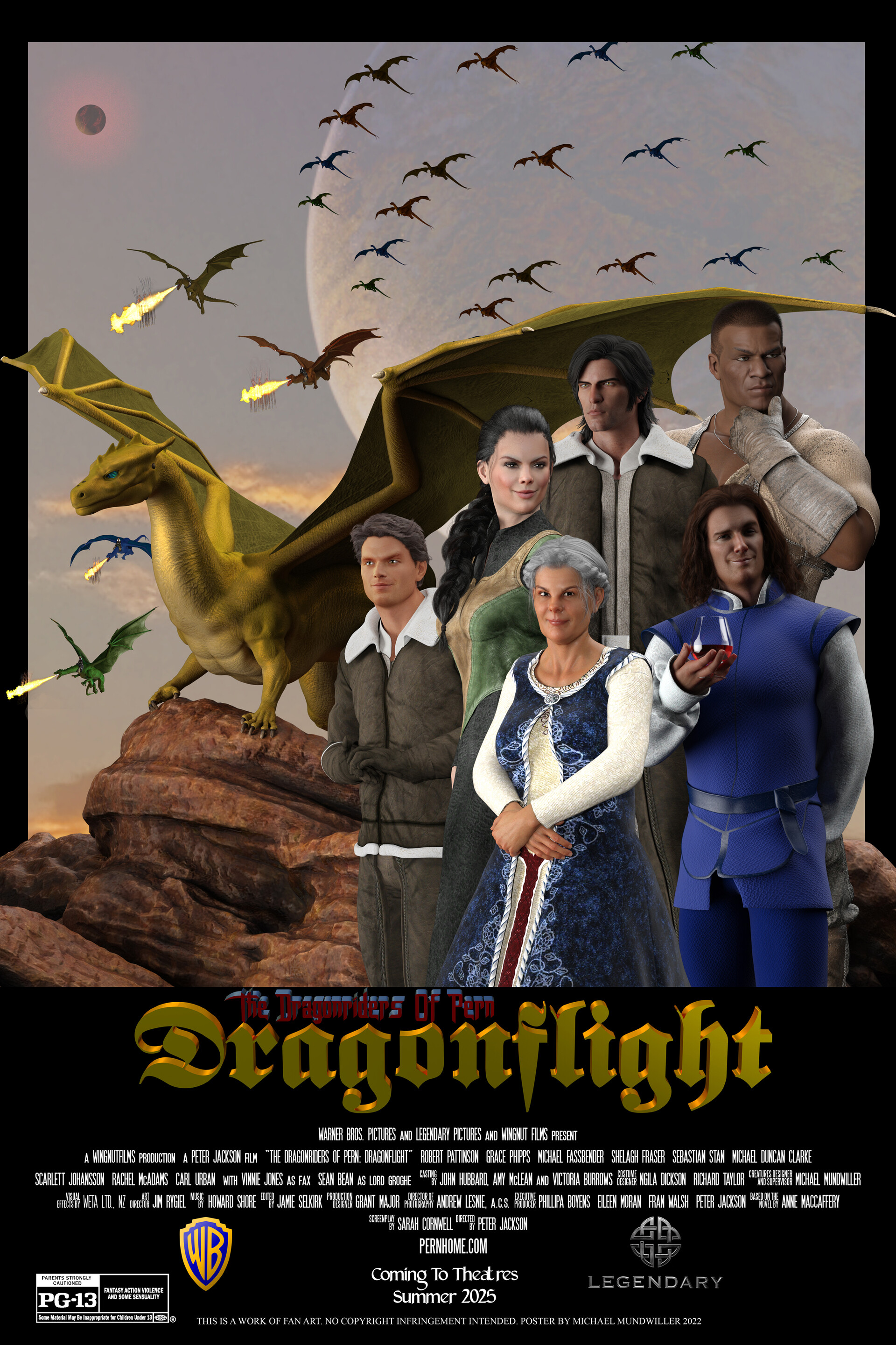 ArtStation Dragonriders Of Pern movie poster