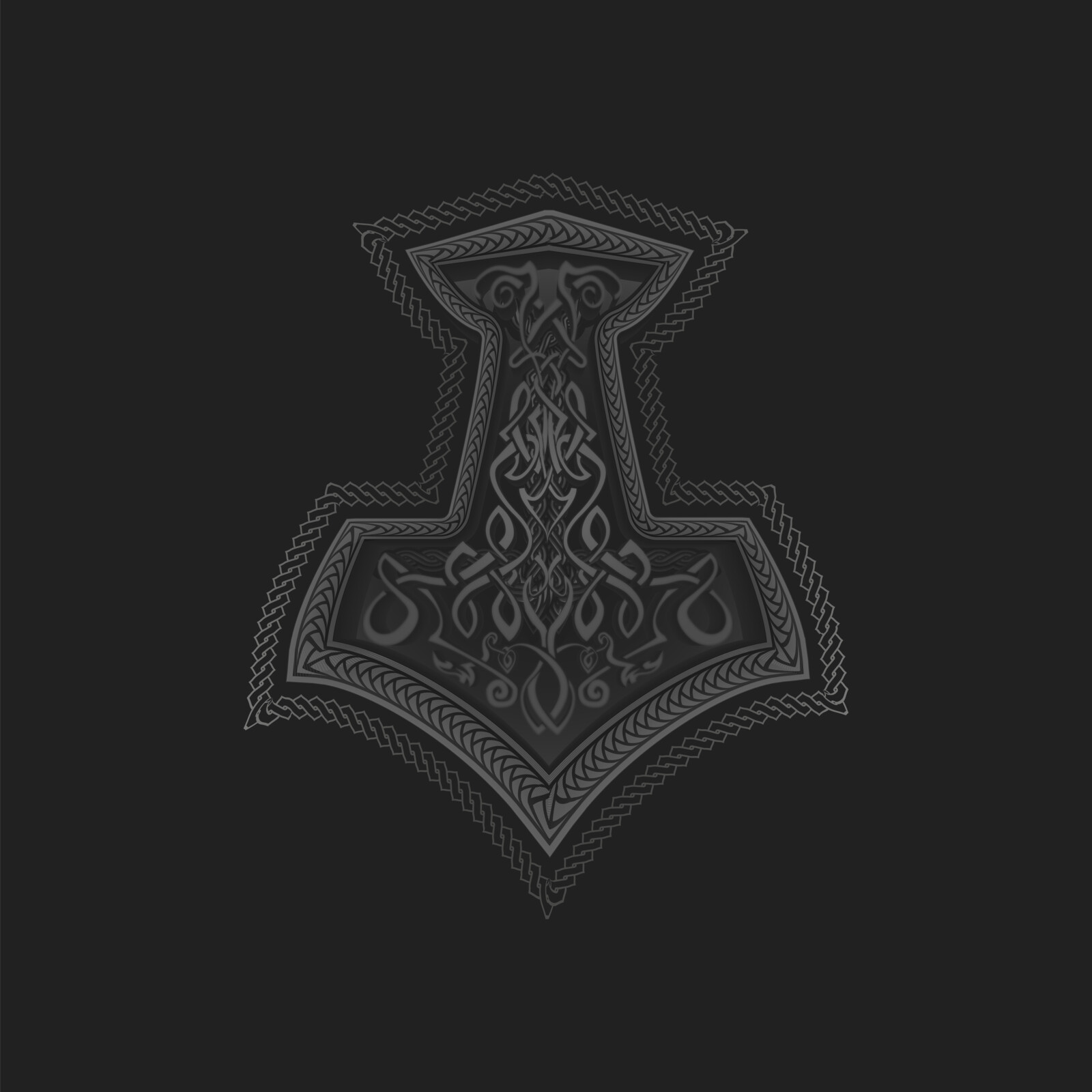 Mo-Azim Ismail (Mohammad Abd El-Azeem Ismail) - Mjolnir Vikings symbol ...