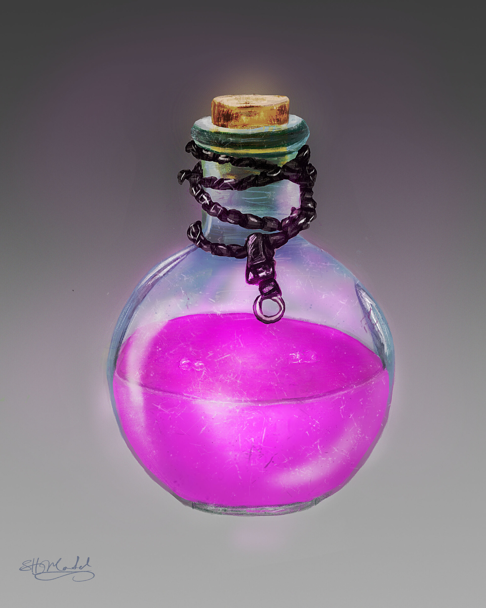 ArtStation - Magic Pink Elixir Potion