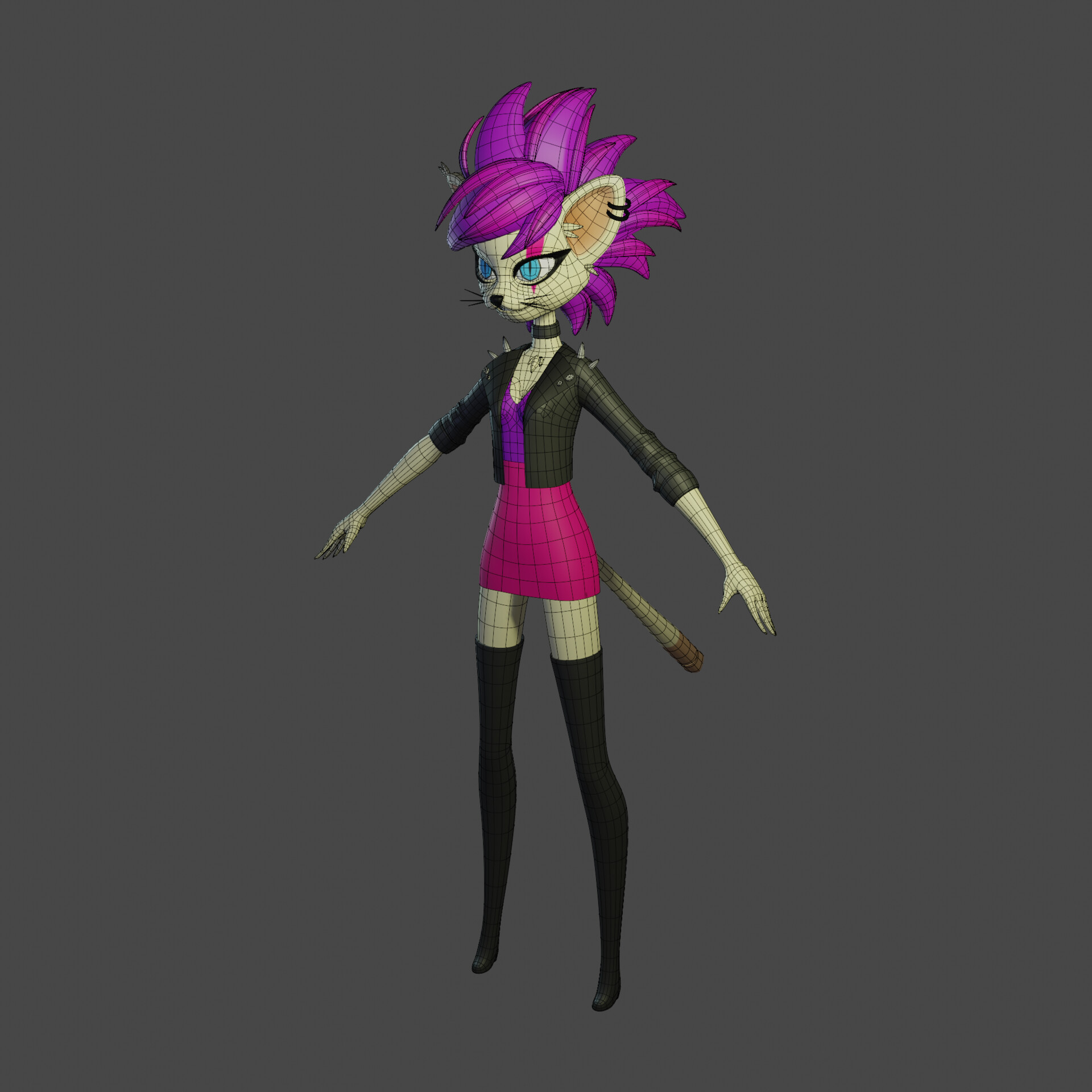 Iggy The Mad - Rocker Catgirl