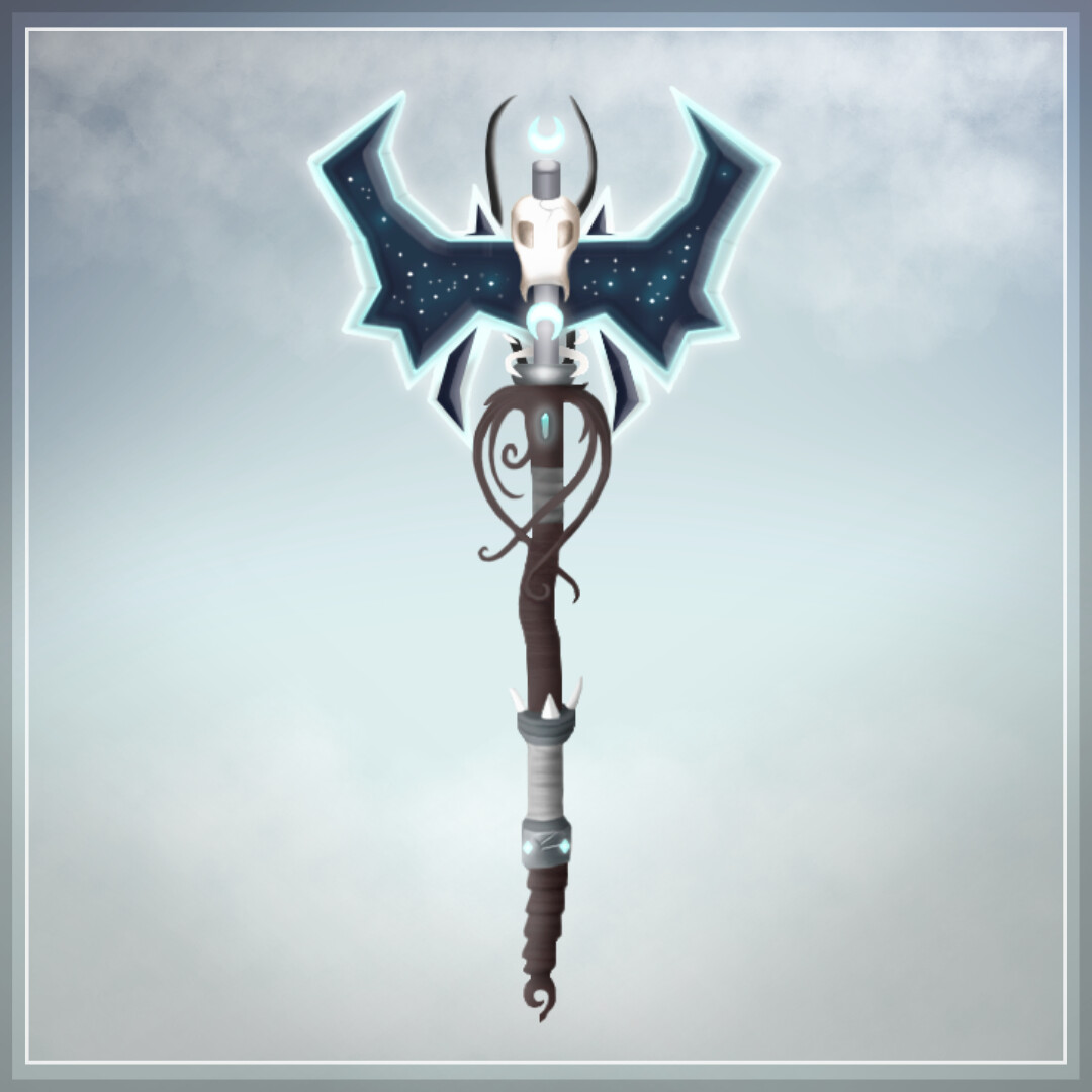 ArtStation Fantasy Skull Axe / Staff