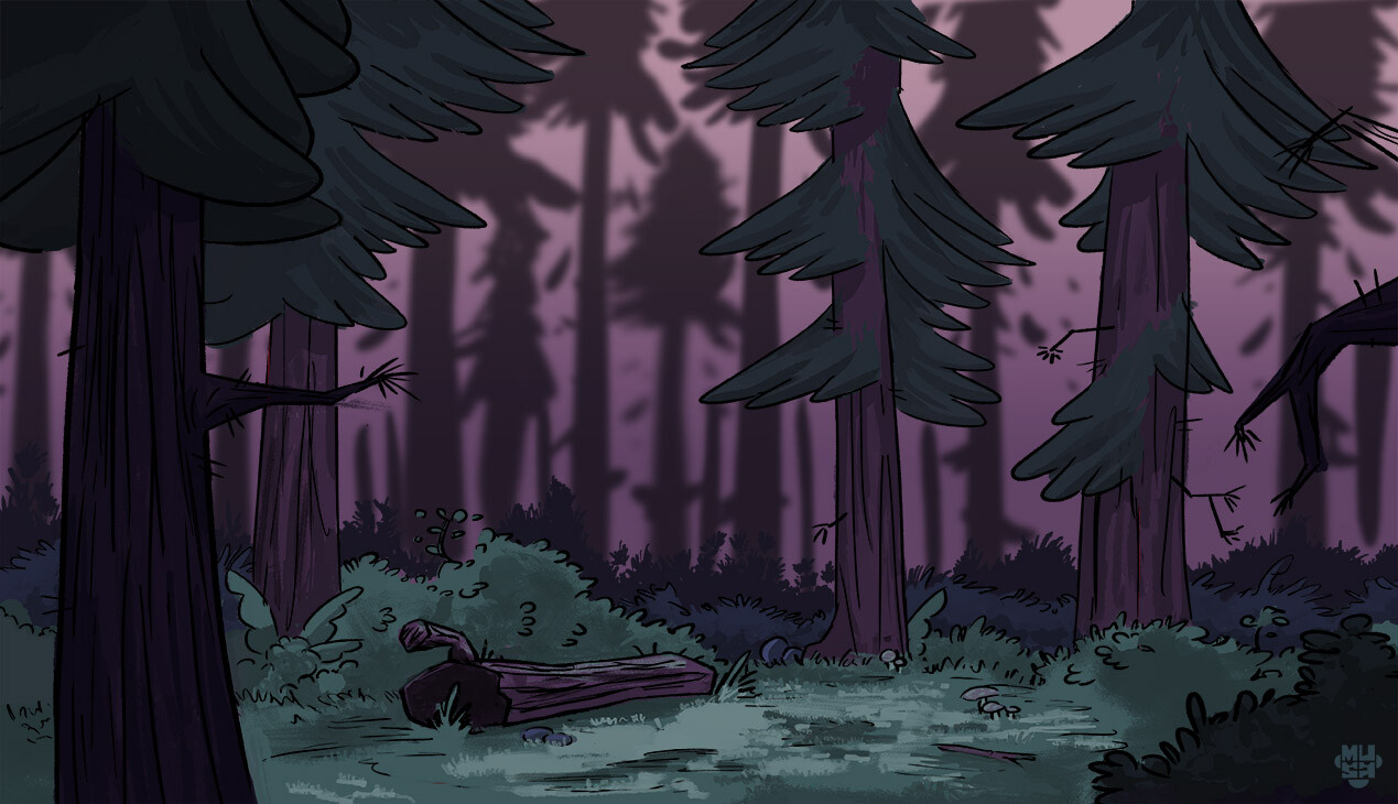 Deep Forest Moonlight bg
