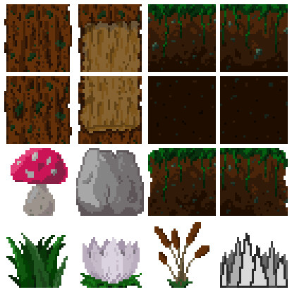 Updated 2d minecraft world 1 pixel art